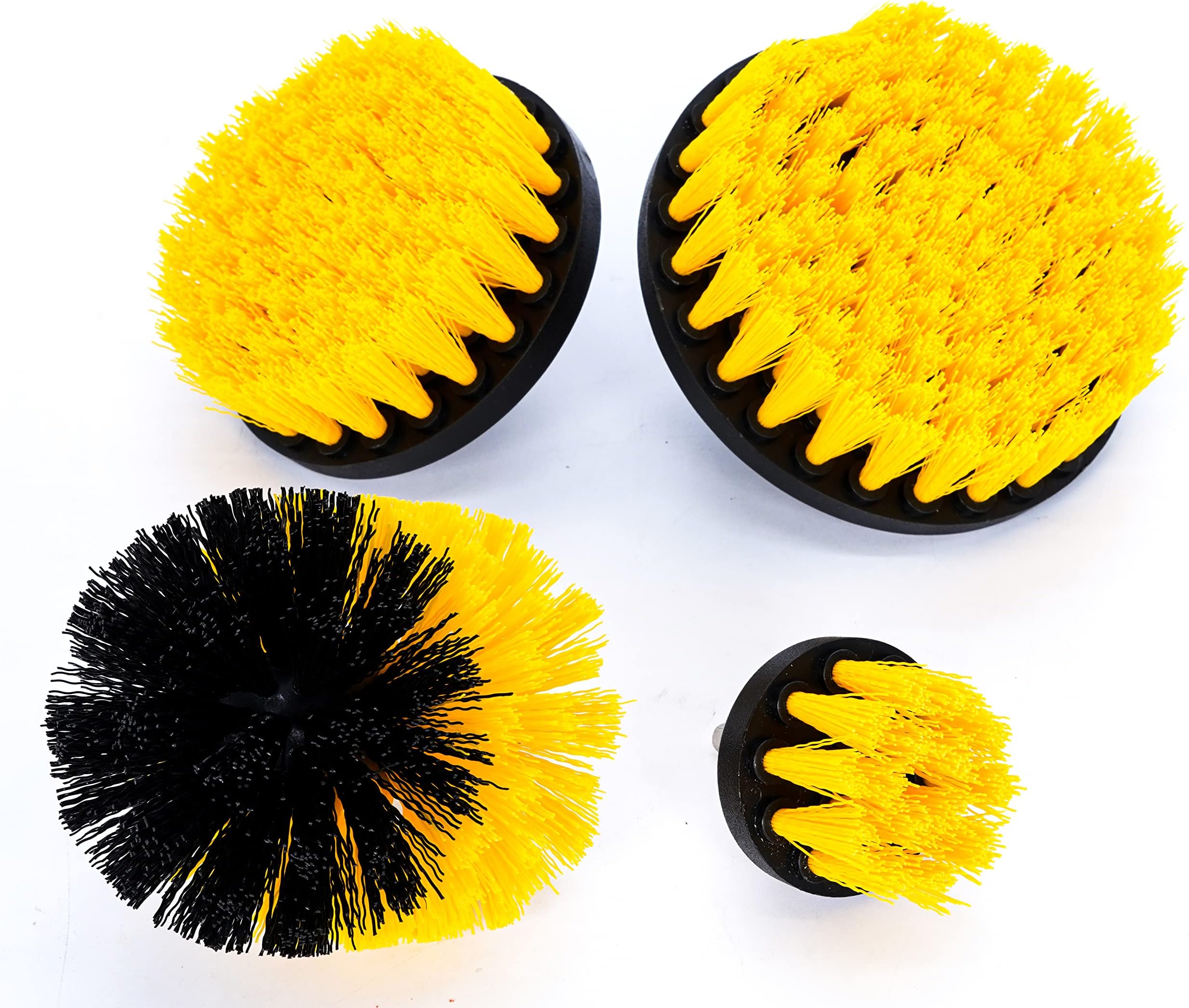 Drill Brush Set Attachment Kit Pack of 3 All Purpose Power Scrubber