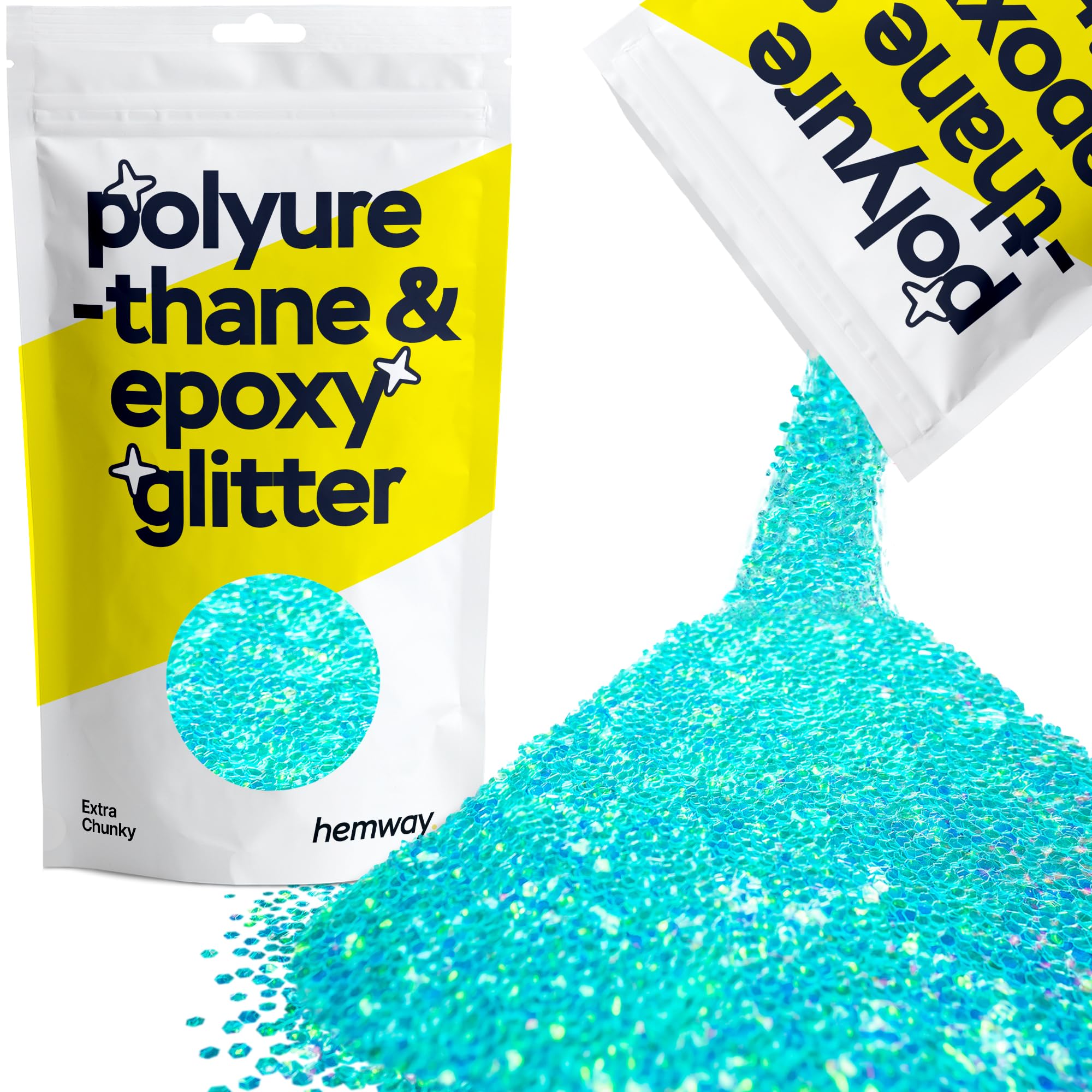 Hemway Resin Glitter Bronze Brown 100g Super Chunky | Polyurethane & Epoxy Glitter for Resin Crafts, Tumblers, Coasters, Floor & Table Art — view 208