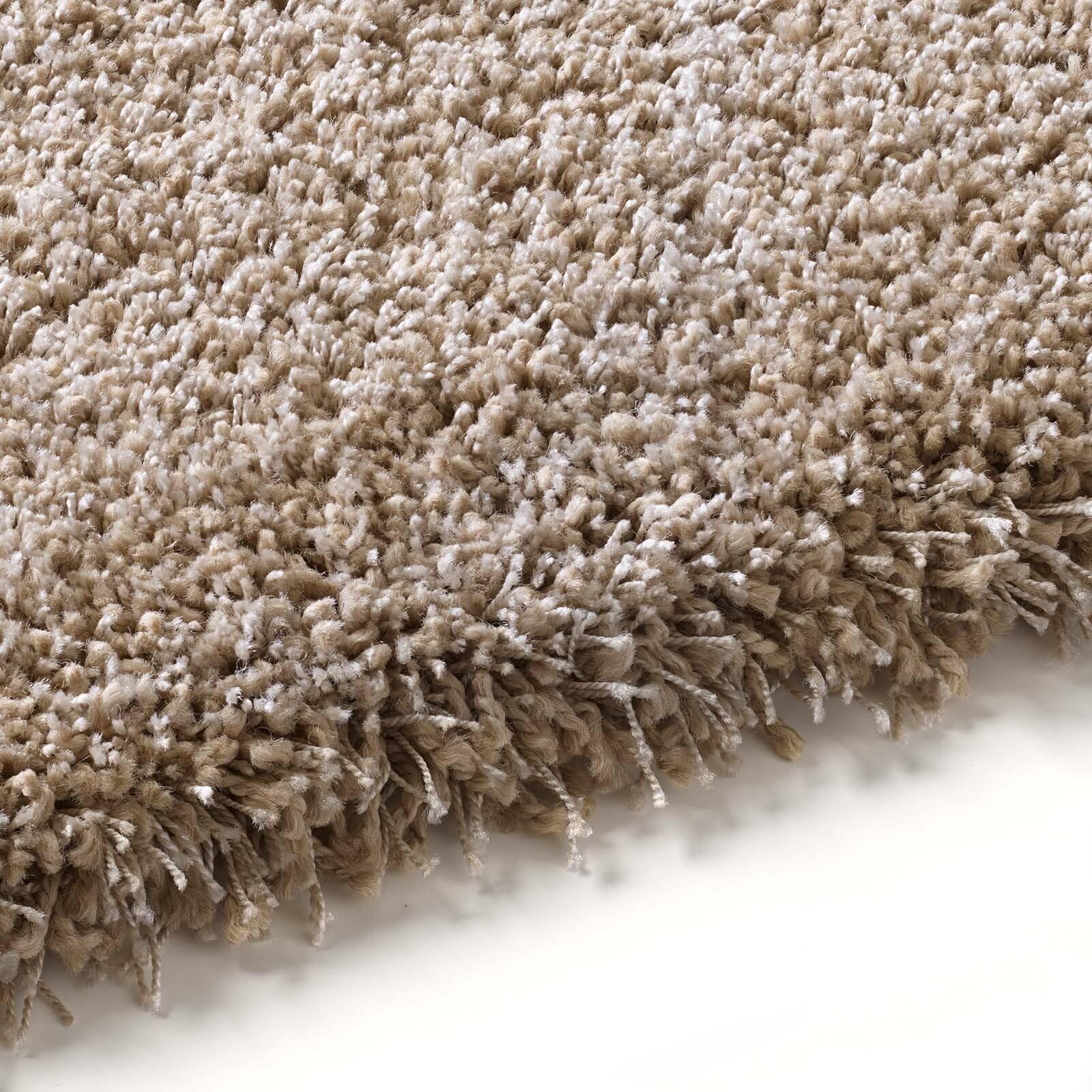 Taracarpet Shaggy Hochflor Langflor Teppich Twilight Luxus Qualität aus Belgien geeignet fürs Wohnzimmer Schlafzimmer und Kinderzimmer 6611 beige 080x150 cm