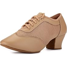 RoseMoli Womens 2" Practice Dance Shoes Latin Dance Shoes Lace-up Ballroom Modern Salsa Rhythm Teaching Practice Professional Performance Dance Shoes