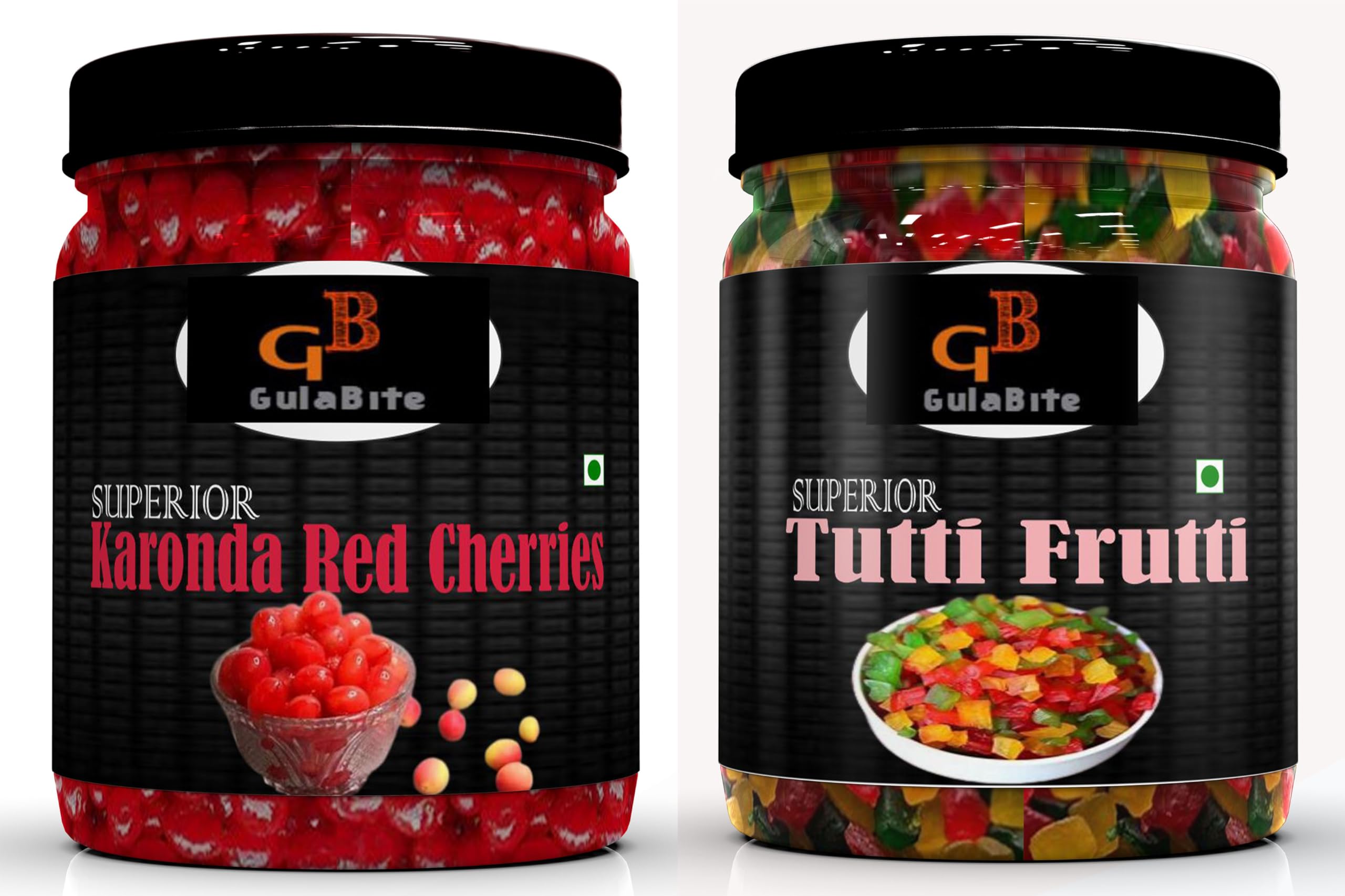 GulaBite Superior Karonda Red Cherries and Tutti Frutti Combo, 2 Jars, 2x250gm-image-10