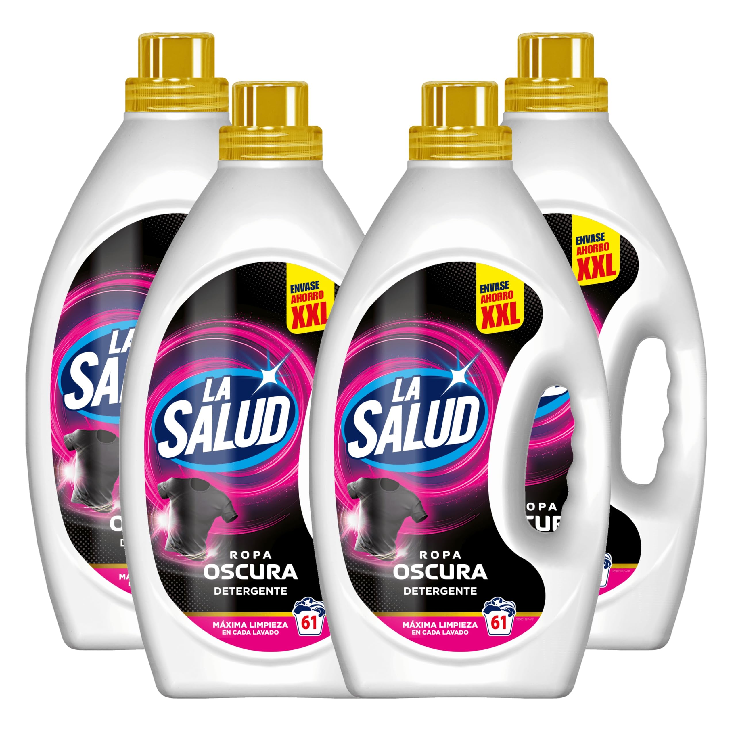 La Salud Detersivo Bucato Scuro 16L | Fino a 244 Lavaggi | Detersivo Liquido per Bucato Nero e Capi Scuri | Gel per Lavatrice | Formato Convenienza XXL