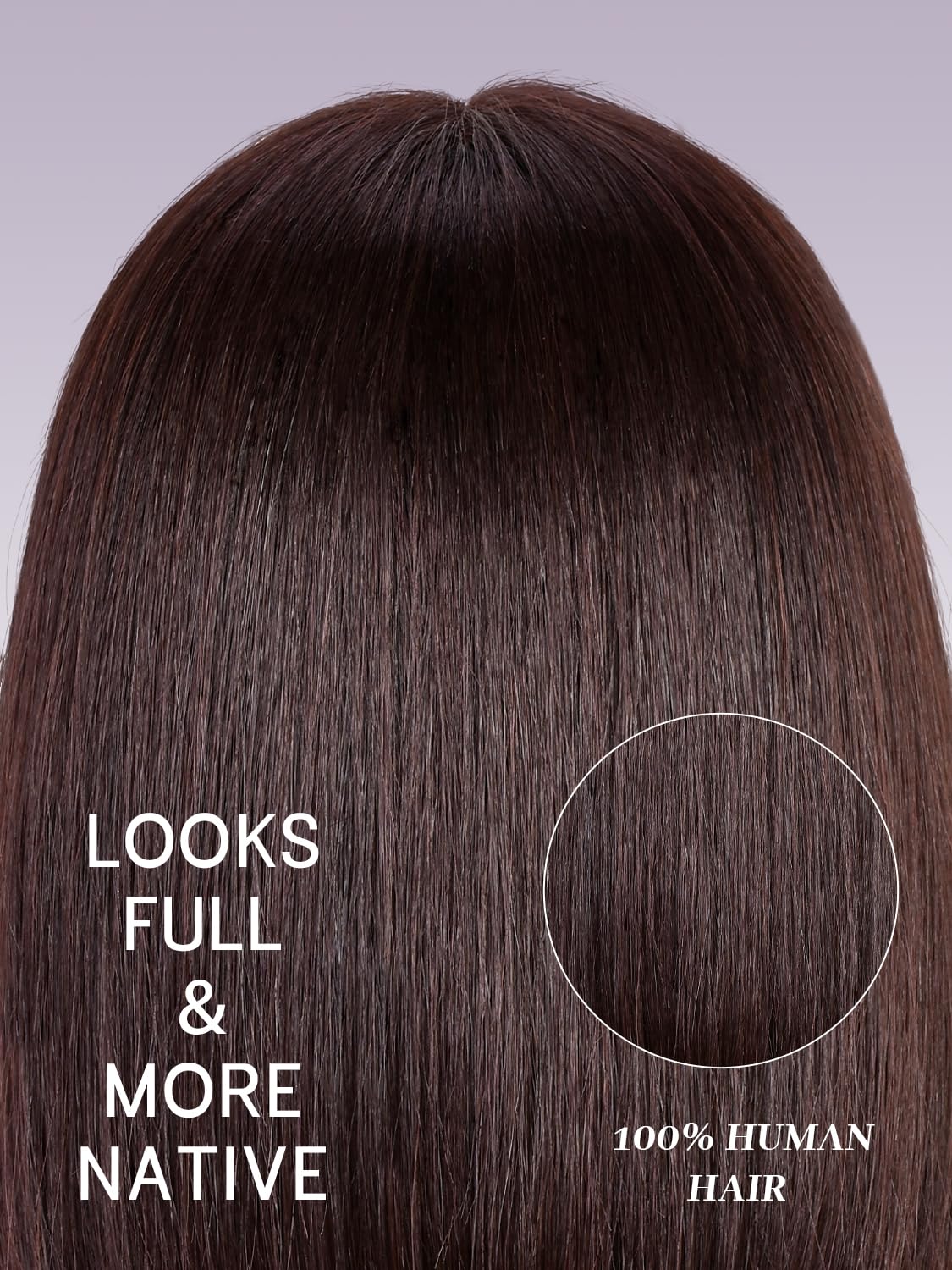 CoCrowns Bob Wig Human Hair 210% Density Bob Wig with Bangs 100% Human Hair Wigs for Black Women Pre-Bleached Glueless Straight Bob Wigs (2#) - Image 4