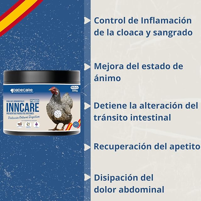 Foto 3 de 6 de Preventivo Parasitos Internos Natural 220 gr Polvo - Gallinas, Aves de Corral y Exóticas