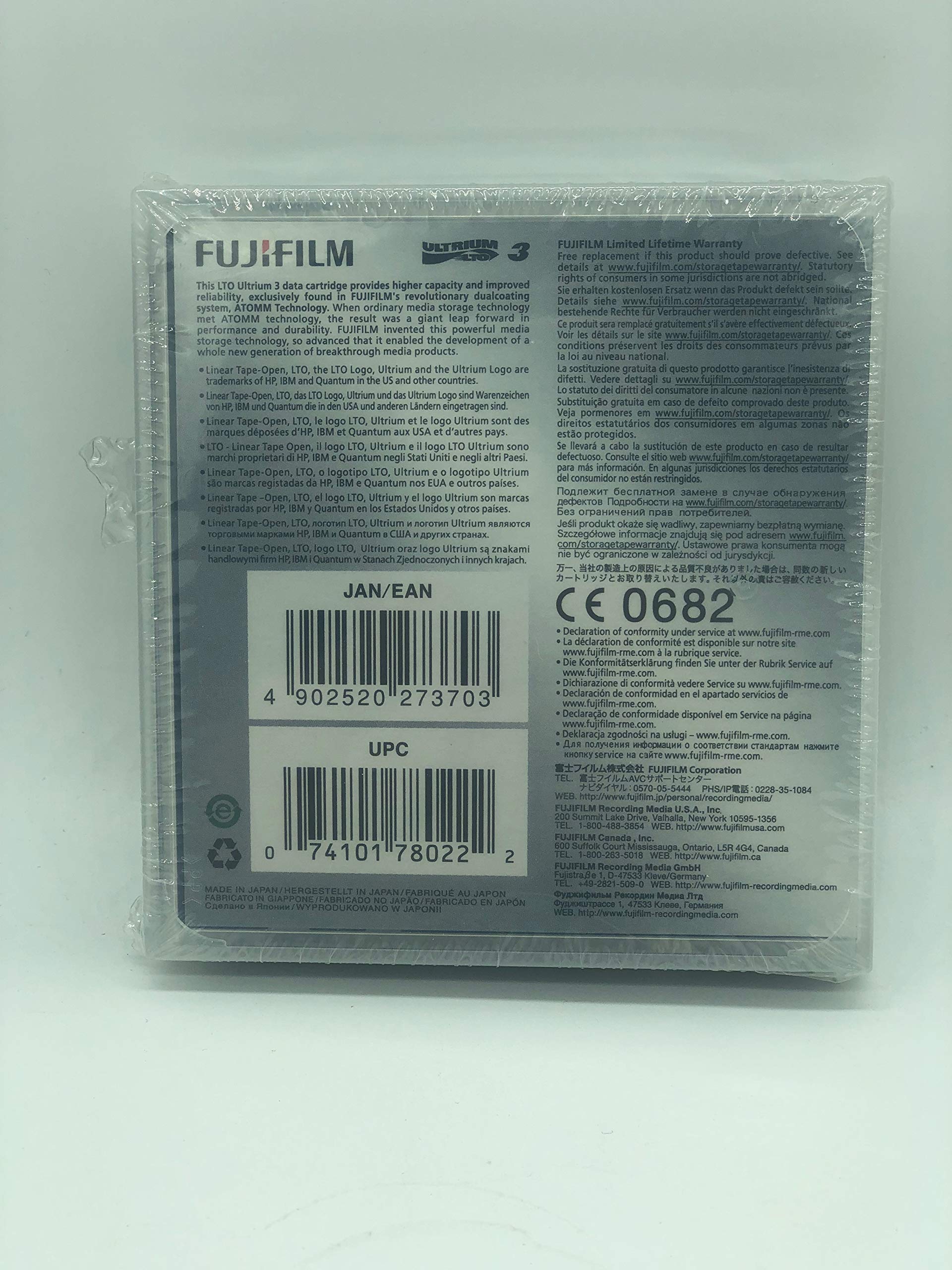 Fujifilm Lto Ultrium 400/800GB Bandkartusche, Schwarz, 1 Packung