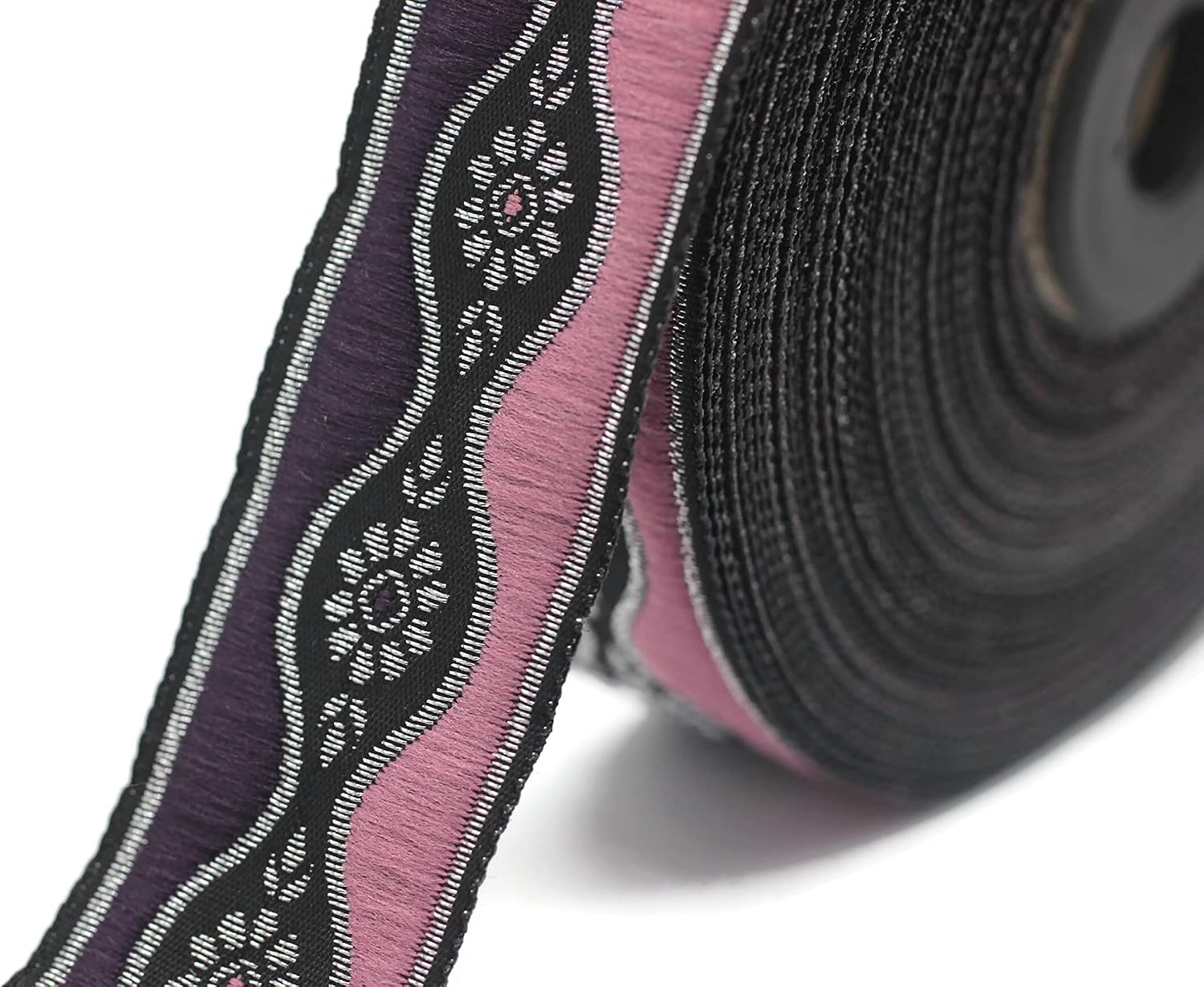 11 Yard Spool 0.98 inch Wide Purple Floral Vintage Ribbon Floral Embroidered Ribbon Decorative Ribbon Craft Ribbon Jacquard Ribbon Trim 25924