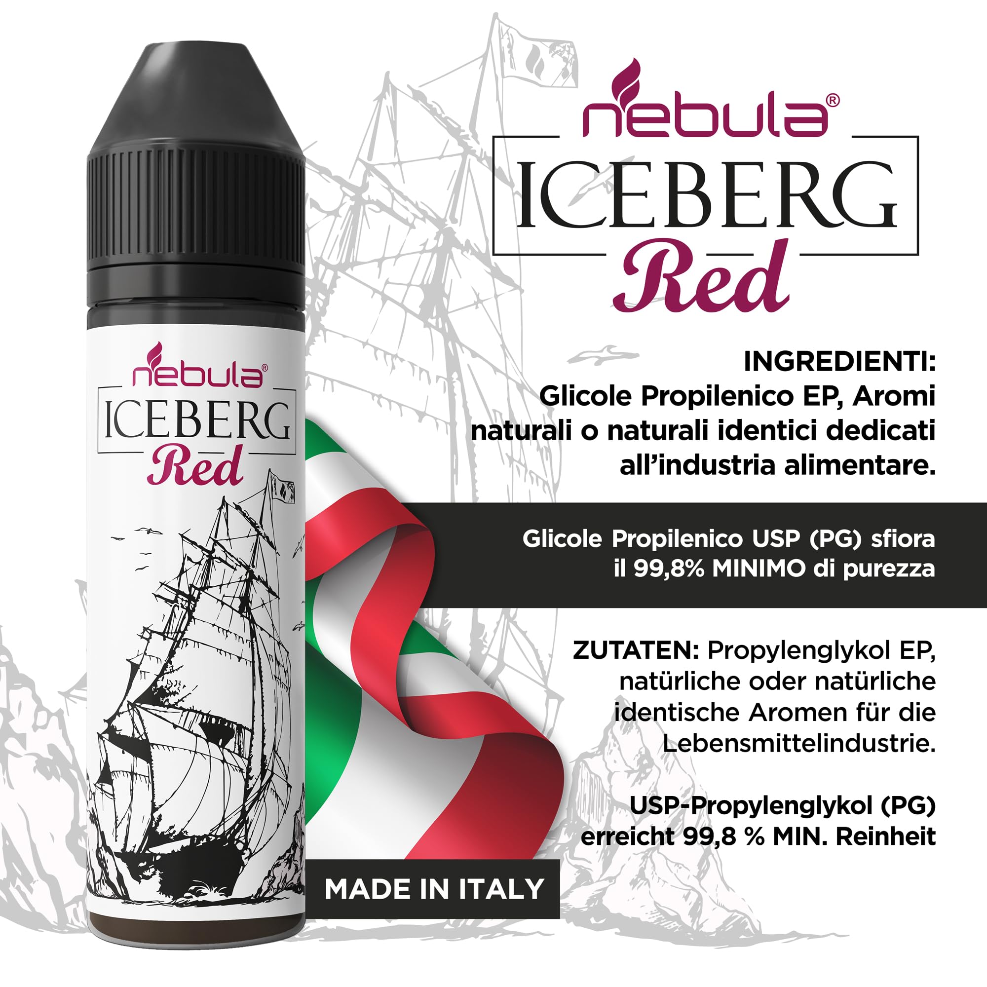 NEBULA | Iceberg RED - Arme alimentaire 20mil Got Fruits glacs | Haute  qualit Made in Italy : Amazon.fr: High-Tech