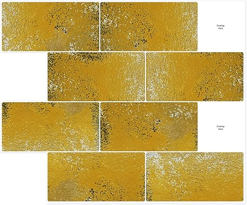 Miniatura 14 de Mosaicos 3D autoadhesivos para cocina, baño y tocador, 10 hojas de alta calidad, paneles decorativos impermeables (12 x 10) (verde pavo real)