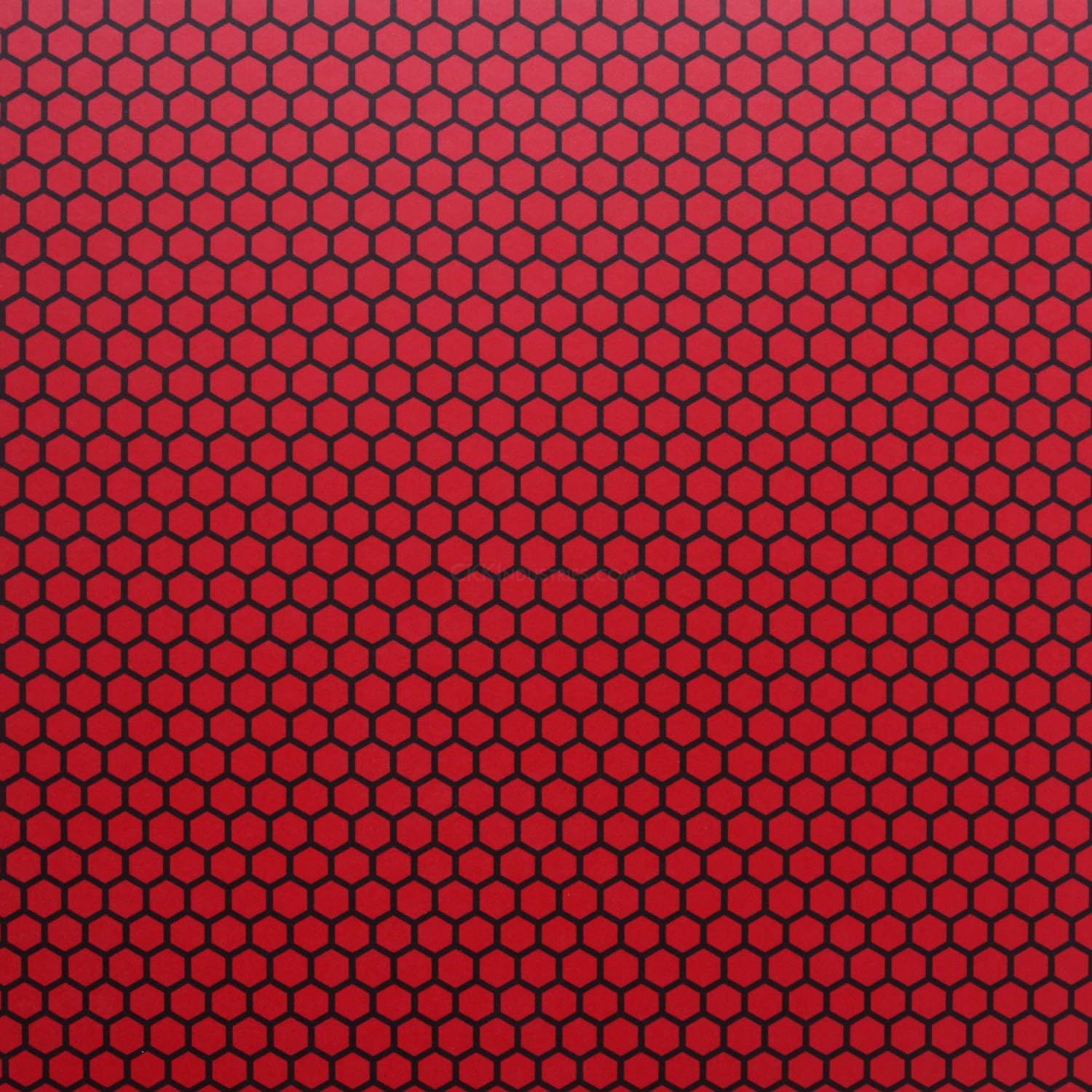 KYDEX Thermoform Sheet - (Honeycomb Camo) - (E.M.T. Red/Black) - (12in x 12in) - (1 Sheet) - (for Holster Making, Cosplay, Hobby) - (USA Made)