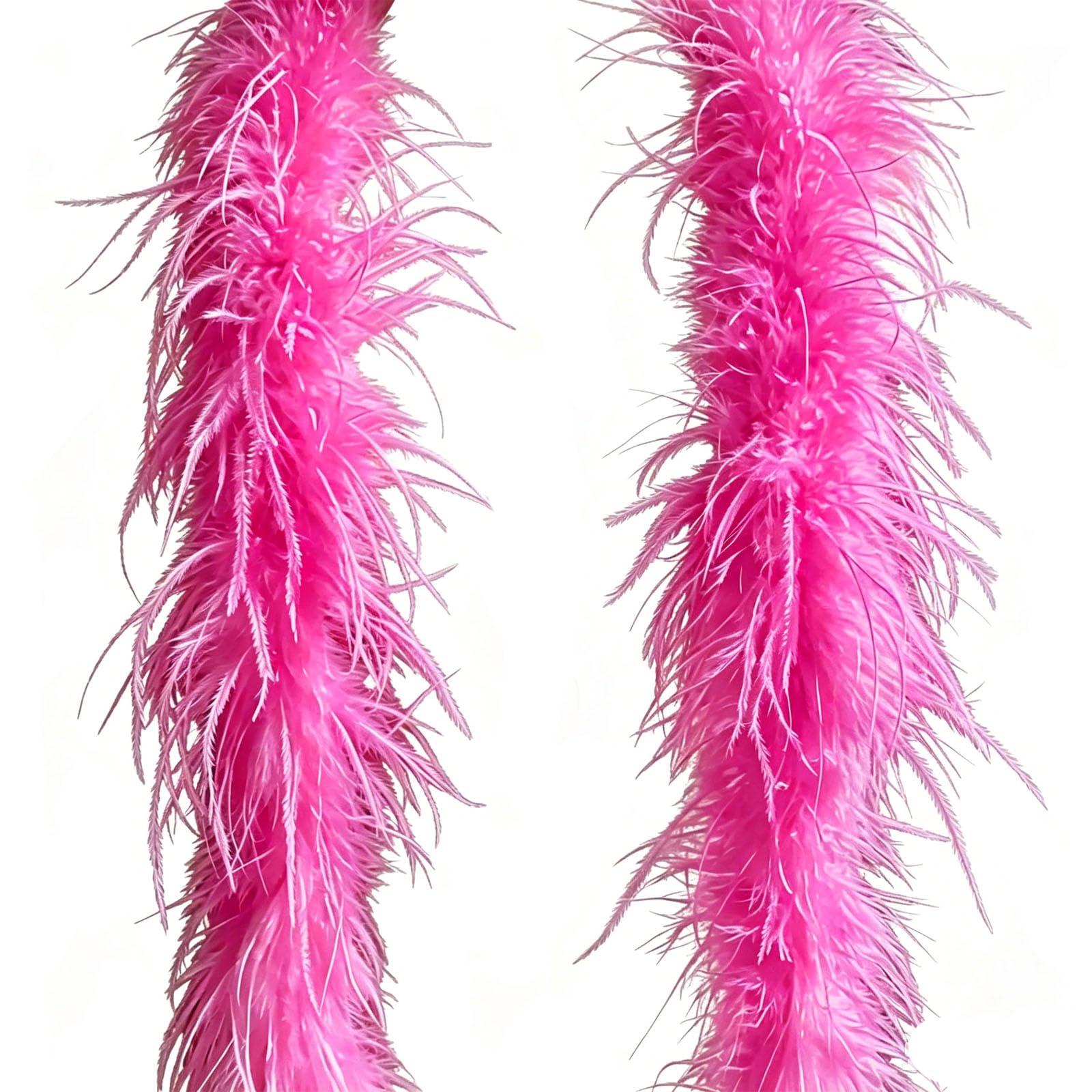 Boa en plumes d'autruche à 3 couches pour couture et customisation de robe