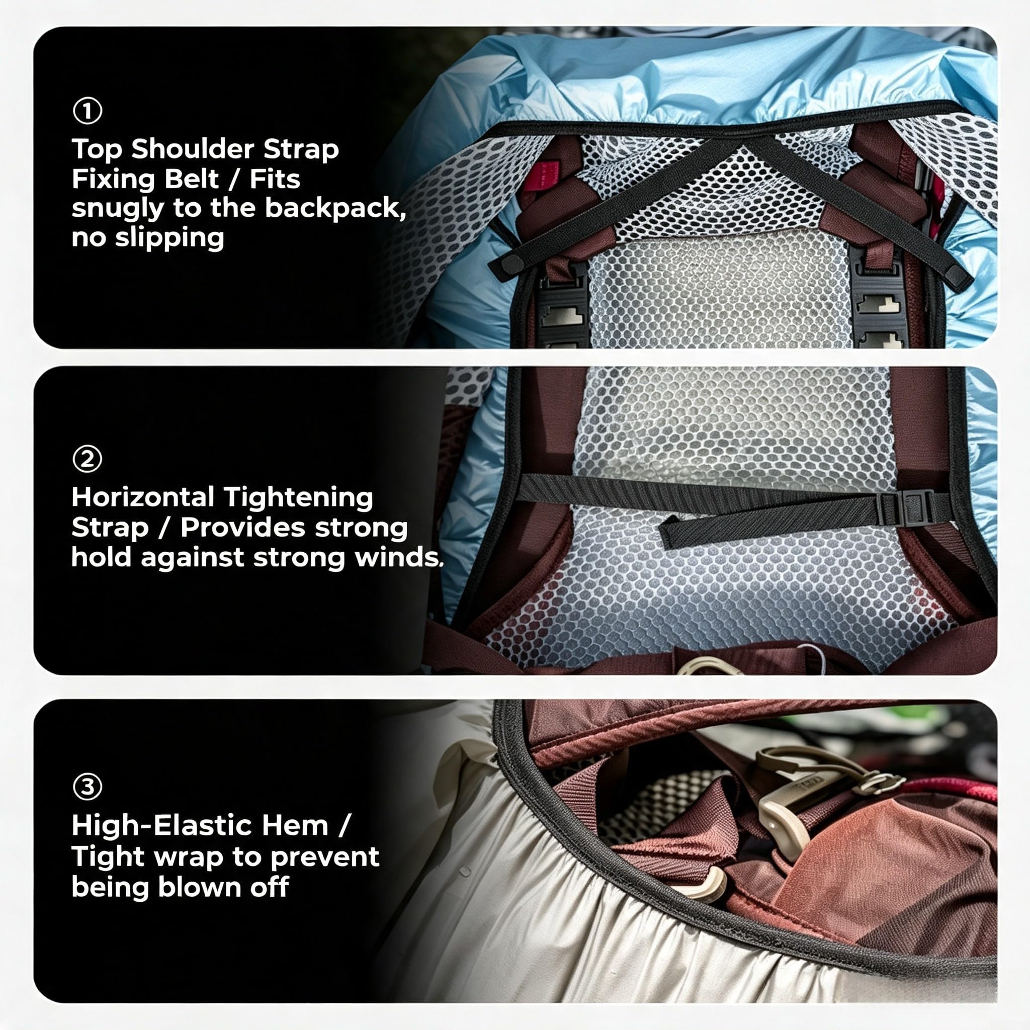 Housse Imperméable Randonnée Camping Plein Air