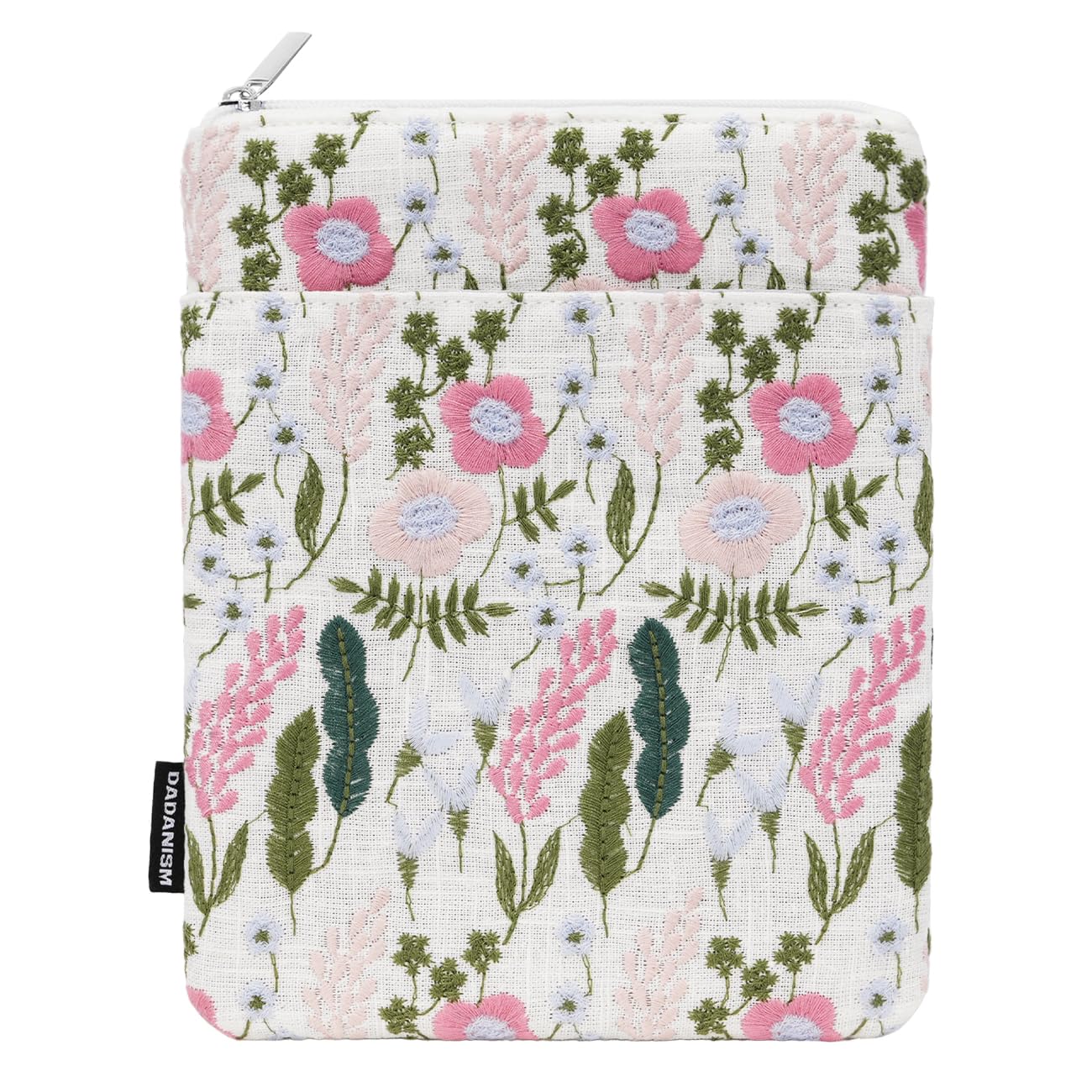 Dadanism 6-7" Daisy Embroidery Tasche Sleeve für 7" Der Neue Kindle Paperwhite und Kindle Colorsoft Signature Edition, 6" Kindle, 6,8" Kindle Paperwhite, Kobo/Tolino eReader, Lavendel