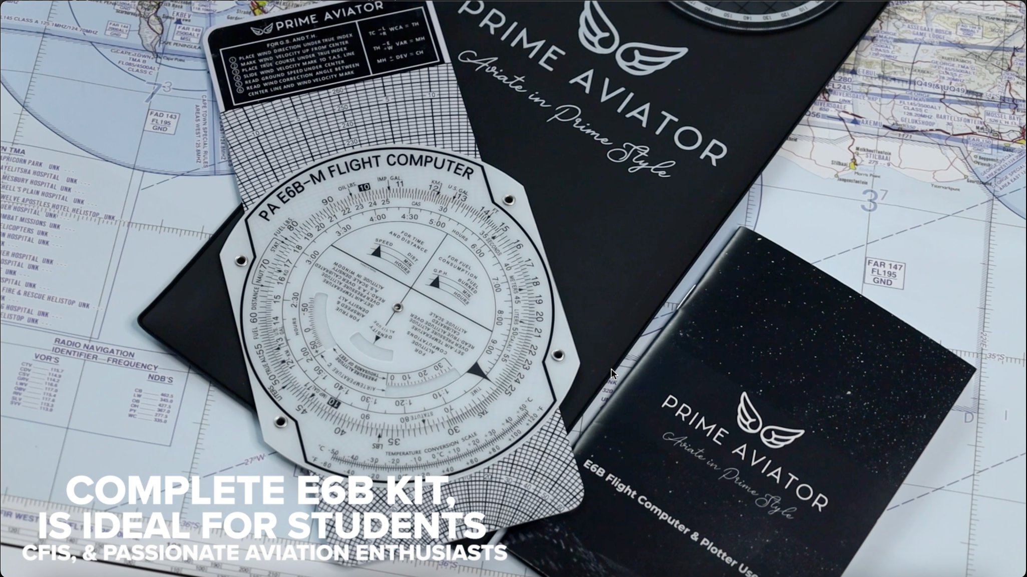 Plotter Flight Computer Watch E6B Flight Computer Kit with Case and Plotter Tool on Amazon Live
