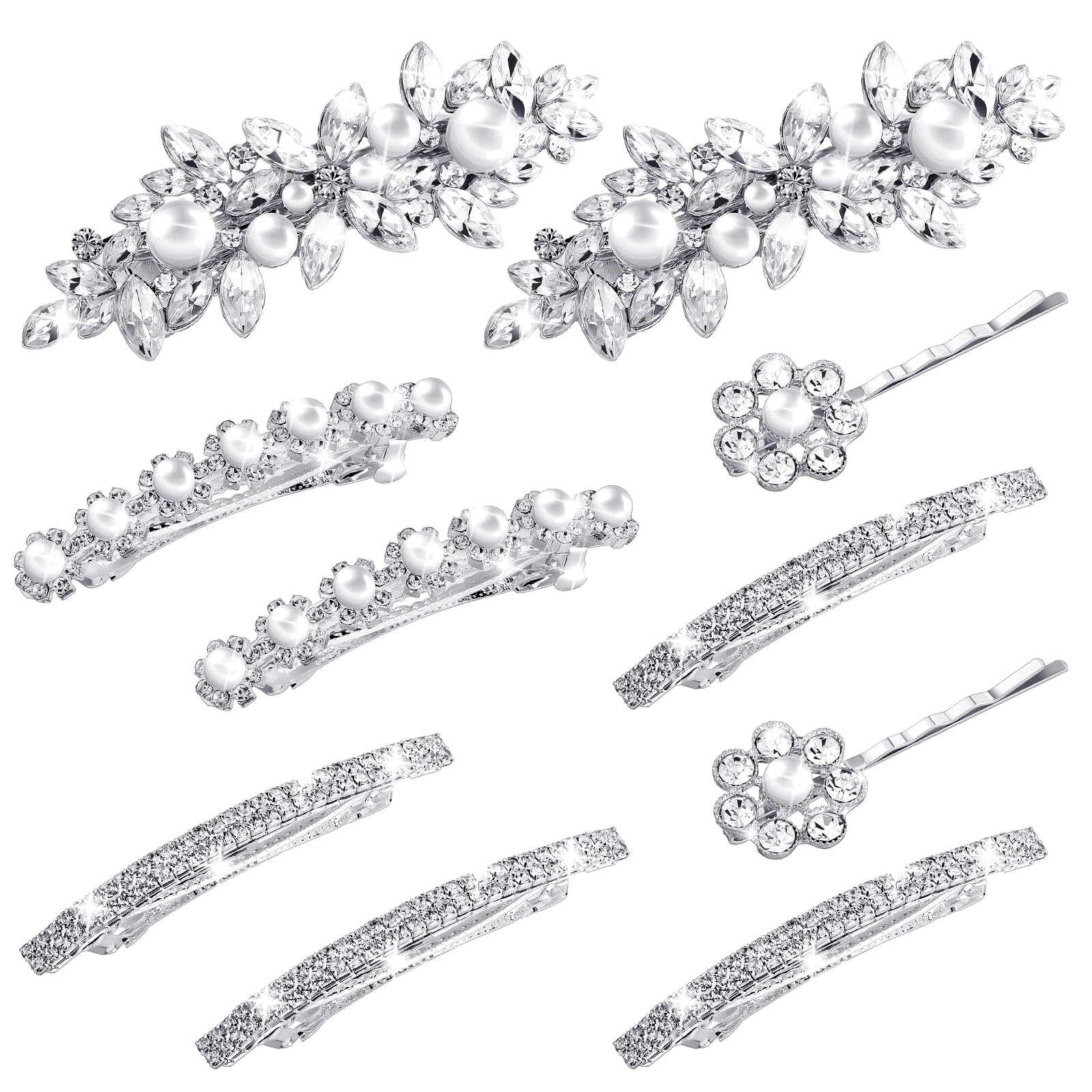 Amazon.com : Janinka Rhinestone Hair Accessories for Wedding 