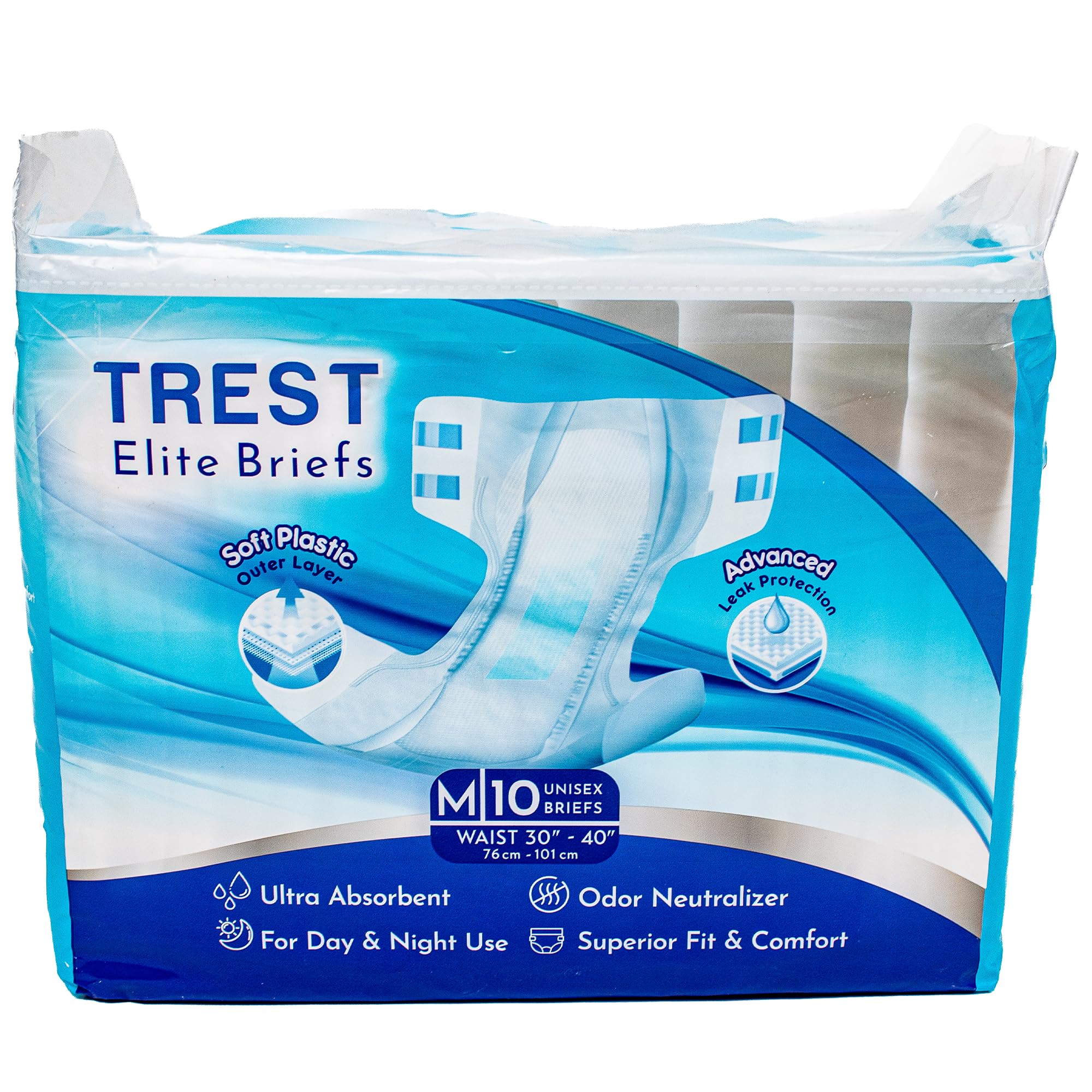 Amazon | TREST 大人用紙オムツ 10枚 【Mサイズ M76-101cm】 紙パンツ  