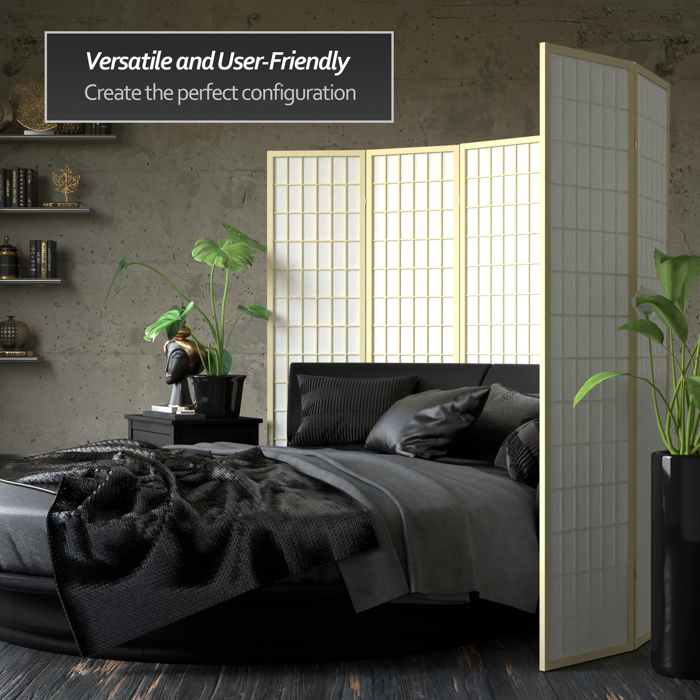 Oriental Furniture Pannello Shoji Giapponese Da Tavolo – 24x12 Pollici (60x30 Cm) | Legno Naturale E Carta Di Riso | Decorazione Asiatica