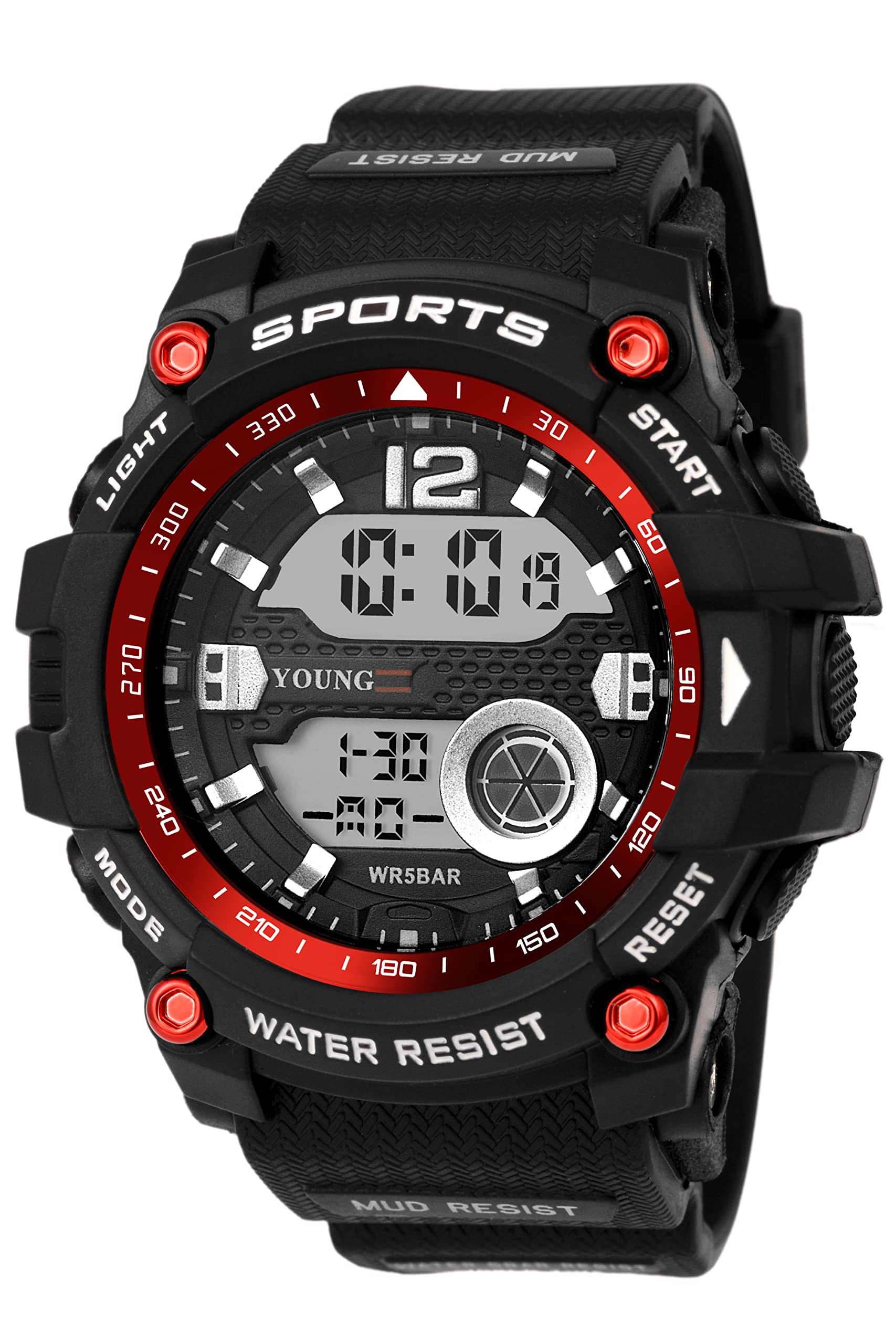 kool kidz Young Mission Digital Watch YM 707 RED (B0C497NGJC) Amazon Price History, Amazon Price Tracker
