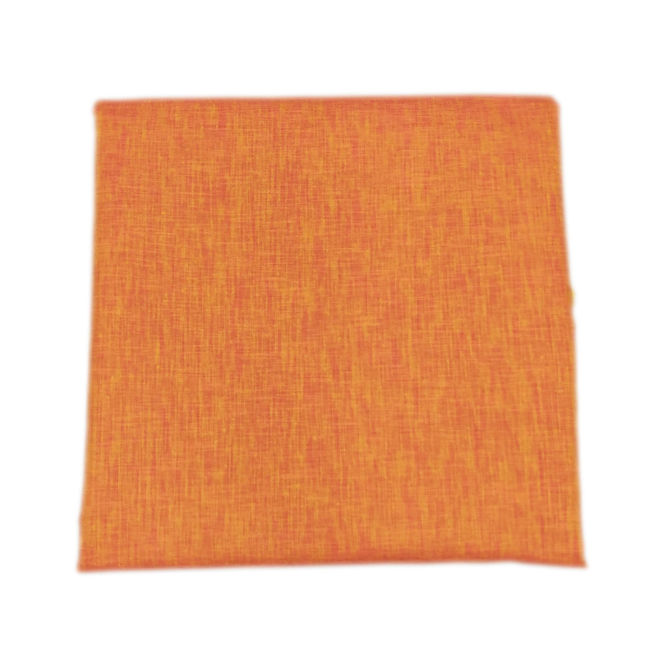 Premium Unstitcehd Rich Cotton Blend Orange Colored Shirt Fabric Cloth Piece for Men's -1.60 Meter Length 58 Inch Width-image-20