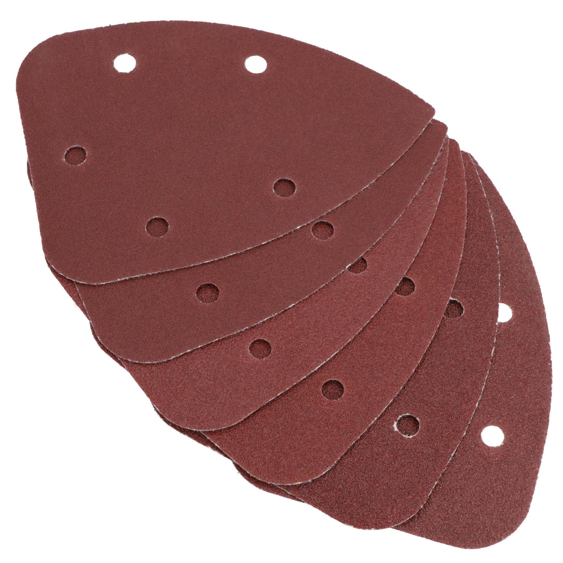 Crochet et boucle Disques ponçage détail 140mm triangulaire grain mélangé 120pk