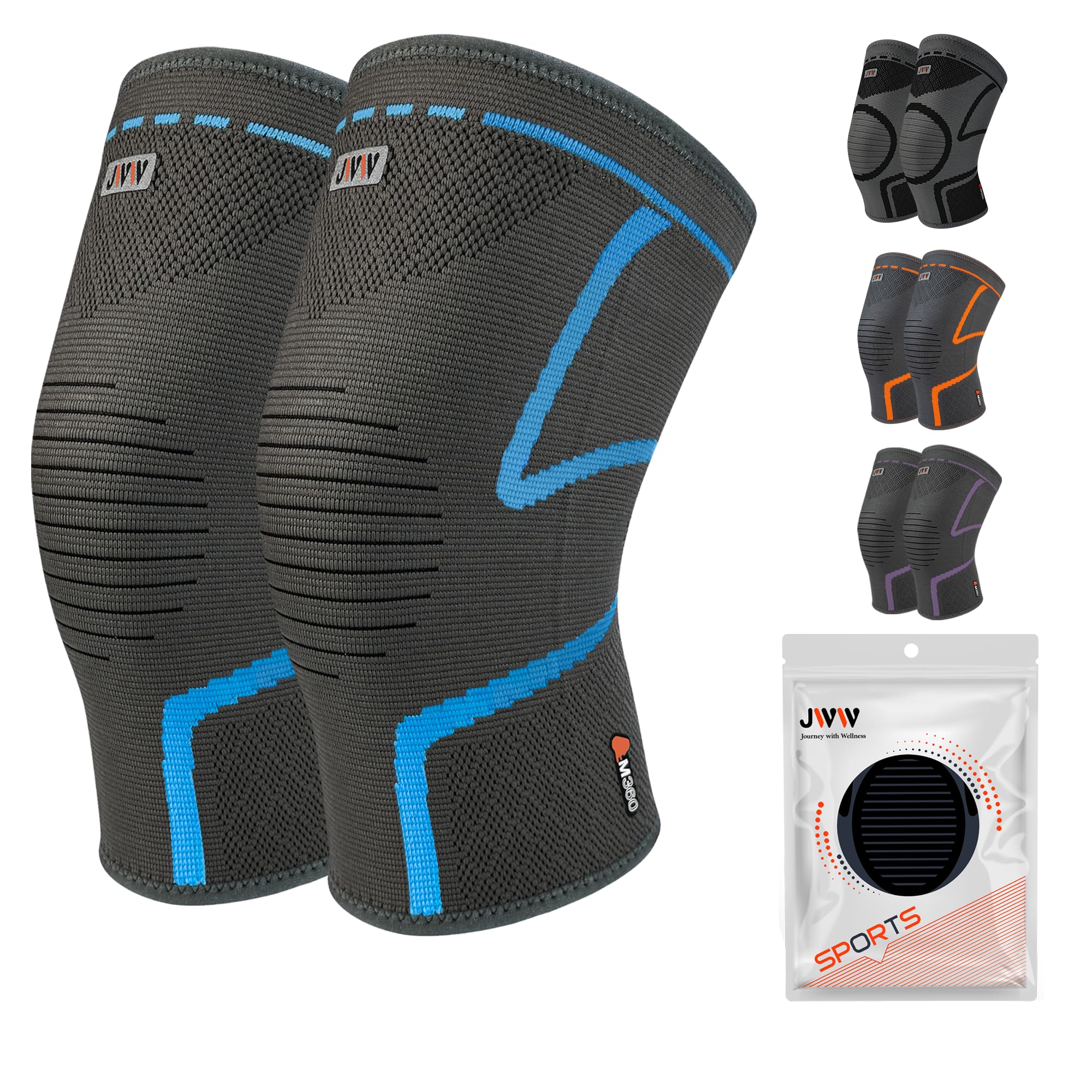 JWW Plus Size Knee Compression Sleeve