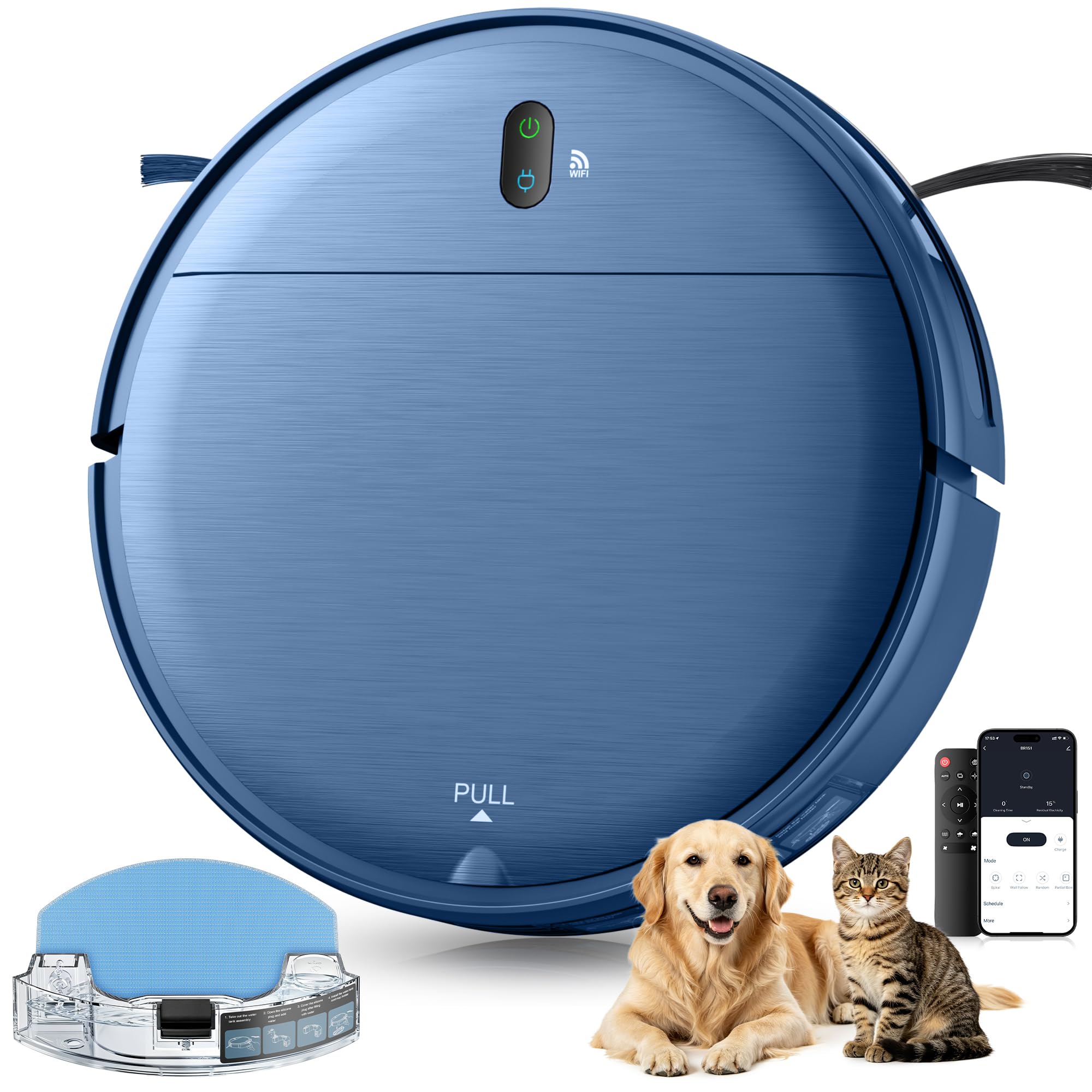 Robot Vacuum Mop Combo — APP & Voice Controlled Robot Cleaner