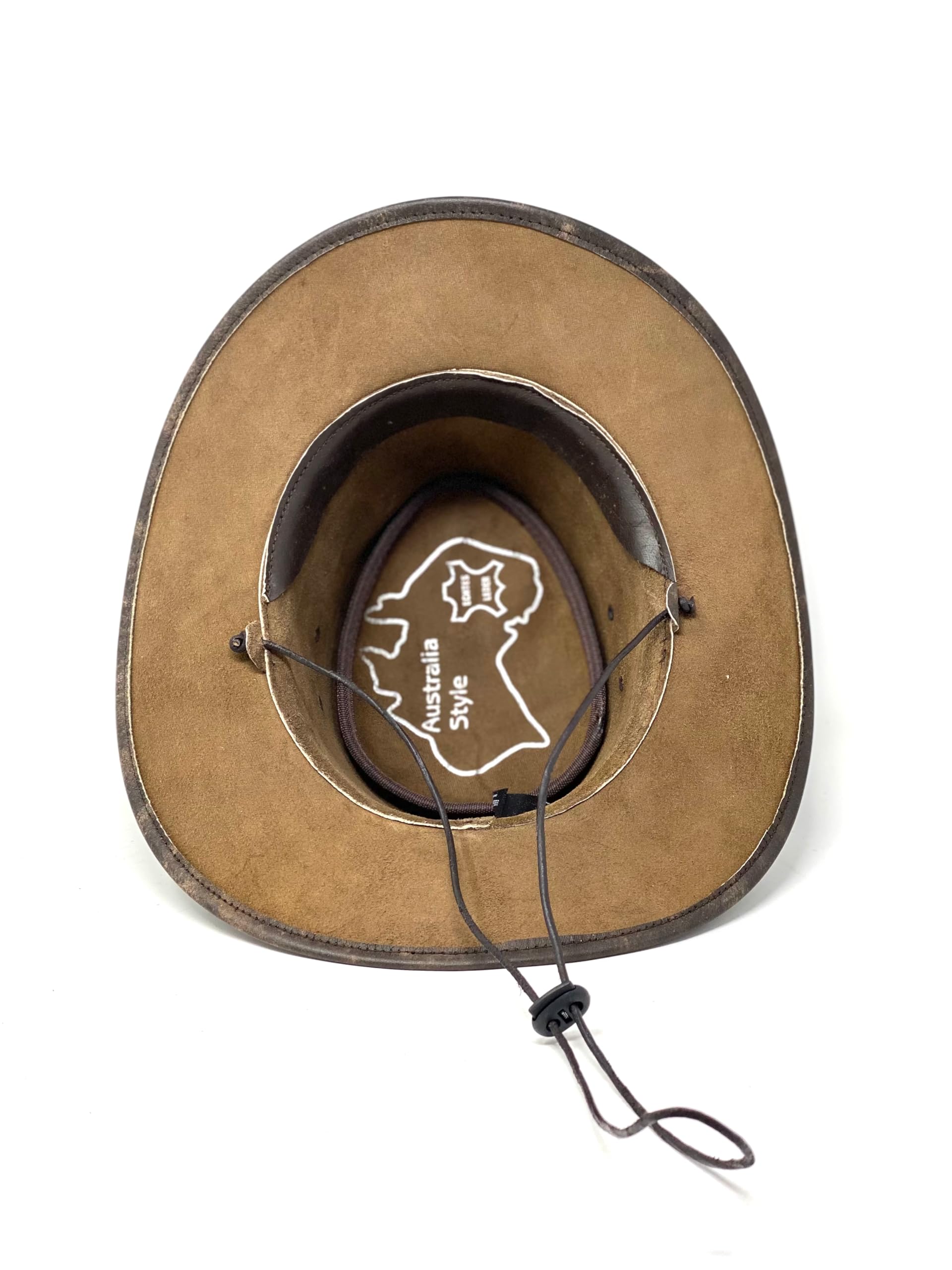 Lederhut Wickelhut knautschbar Western Cowboy – Outdoor Hut Reiten, Wandern & Abenteuer Big Jake