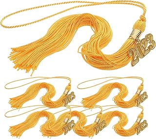 NUOBESTY 6 Pçs Borla De Formatura 2023 Pingente De De Formatura Pingente De De 2023 Anos Pingente De Borla Acadêmica Para Decoração De Festa De Formatura Dourado