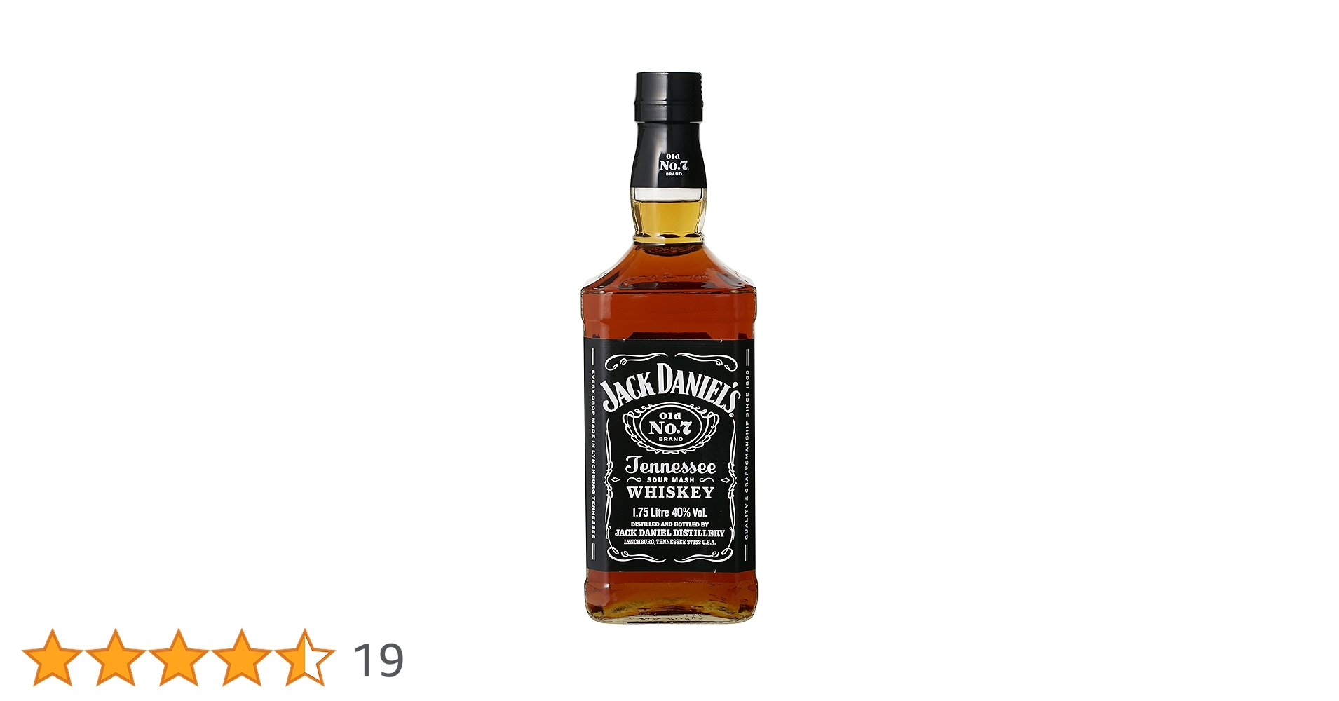 Amazon.co.jp: ジャックダニエル ブラック 1750ml×6本