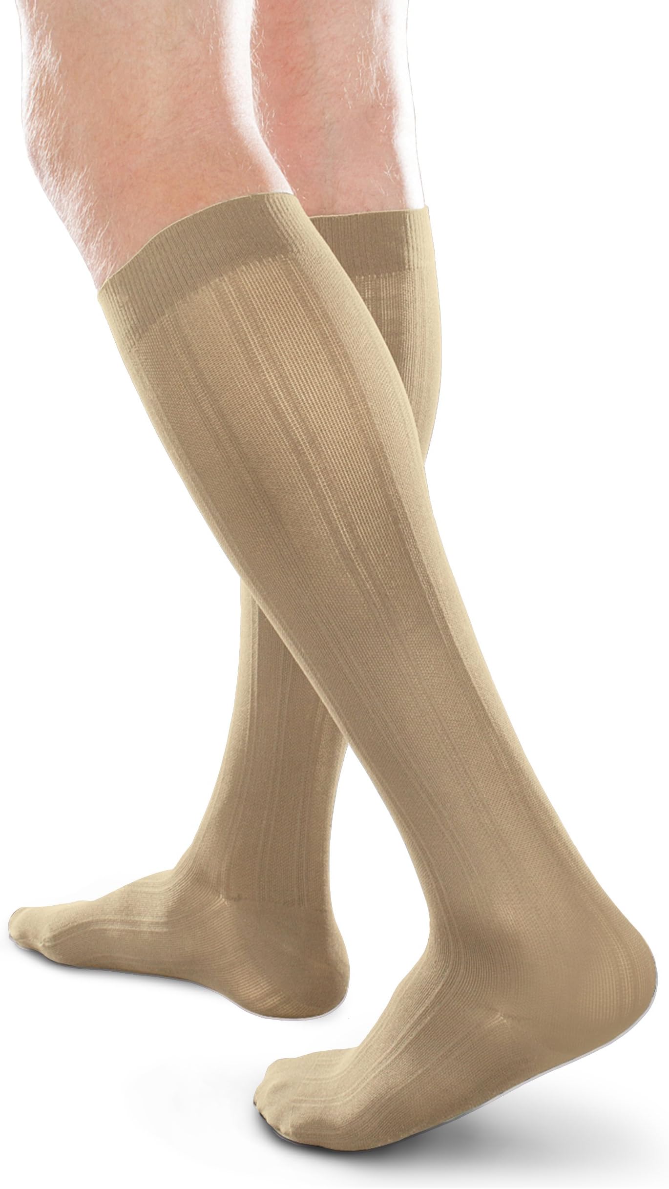 Ease Opaque Men's Trouser Socks with Mild (15-20mmHg) Compression