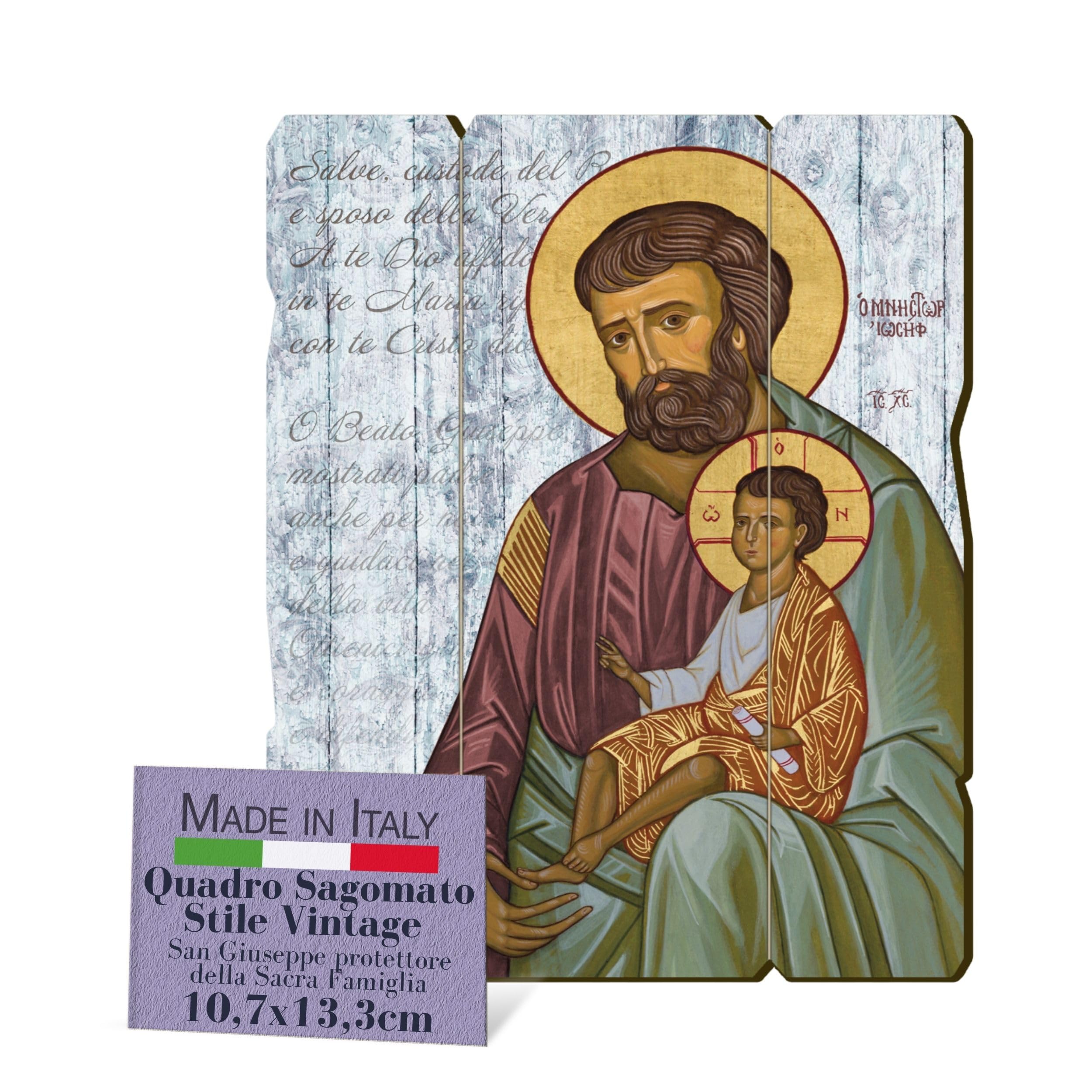 Crocifisso Da Parete Fratelli Bonella | Quadro In Legno Sagomato Stile Vintage Della Madonna Di Medjugorje F.to19x24 Cm | Made In Italy Medaglia San Benedetto - 6