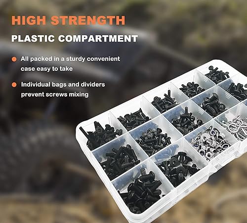 Miniatura 4 de Kit de tornillos RC de 522 piezas, juego de caja de herramientas Reapir, sujetadores de hardware, accesorios universales de repuesto para Traxxas