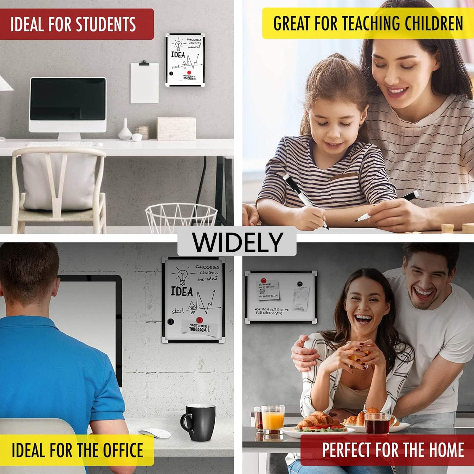 Mikropartikel Whiteboard A4 - Wiederverwendbare Schreibtafel Ohne Verbrauchsmaterial