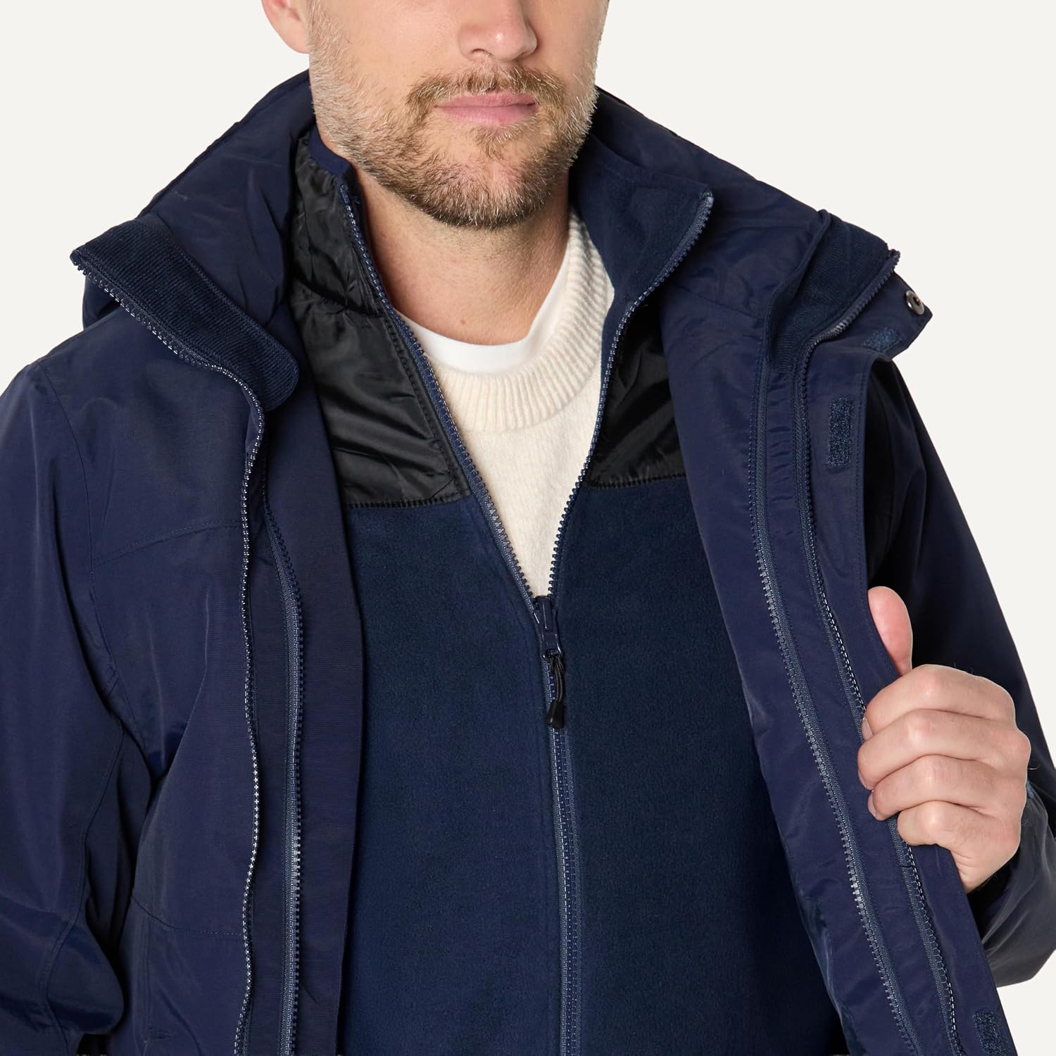 Amazon Essentials Men's Water Resistant 3 in 1 Snow Jacket