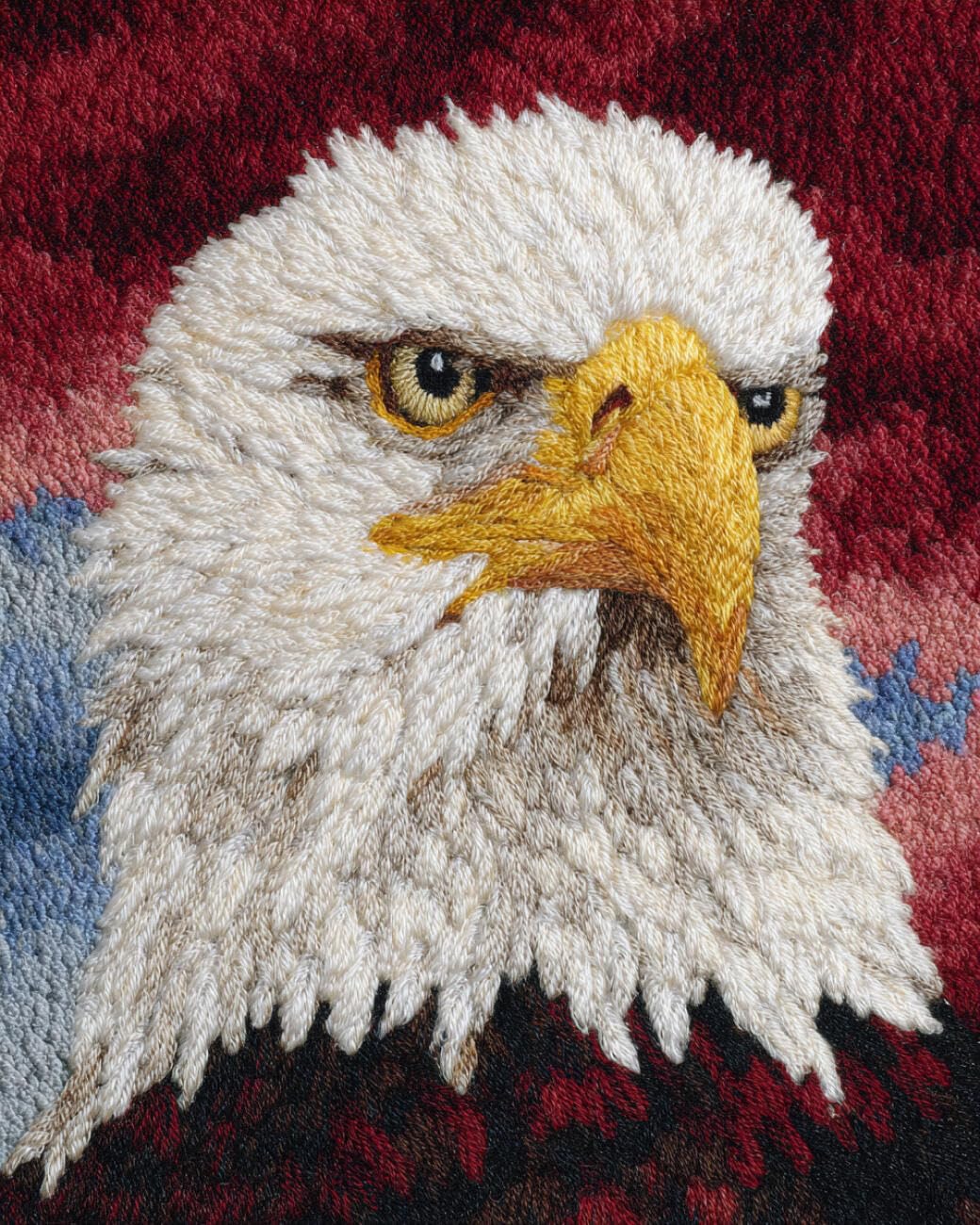 AMBATTERY Latch Hook Tapestry Kit Cartoon Eagle 85x115cm