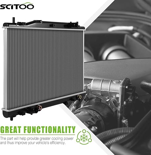Miniatura 2 de SCITOO Reemplazo completo del radiador de aluminio para 2004 2005 2006 2007 para Cadillac CTS 2.8L 5.7L 6.0L CU2731 Radiador de plástico