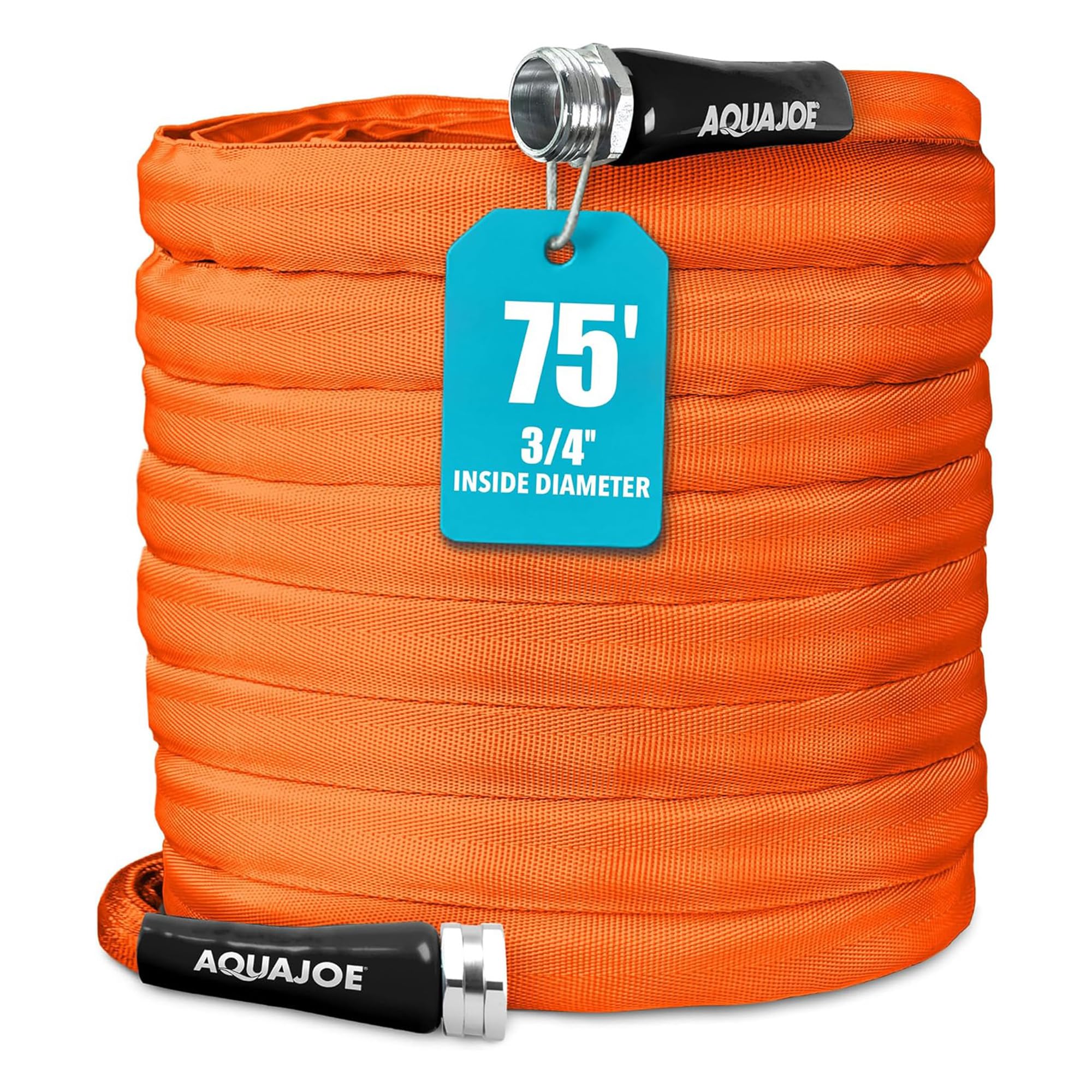 Amazon.com : Aqua Joe AJFJH75-34-CTR FIBERJACKET Garden Hose, Non
