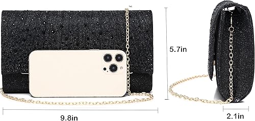 Miniatura 3 de Monederos de mano con diamantes de imitación para mujer, monederos y bolsos formales de boda, fiesta, graduación, bolsas de dinero, regalo de