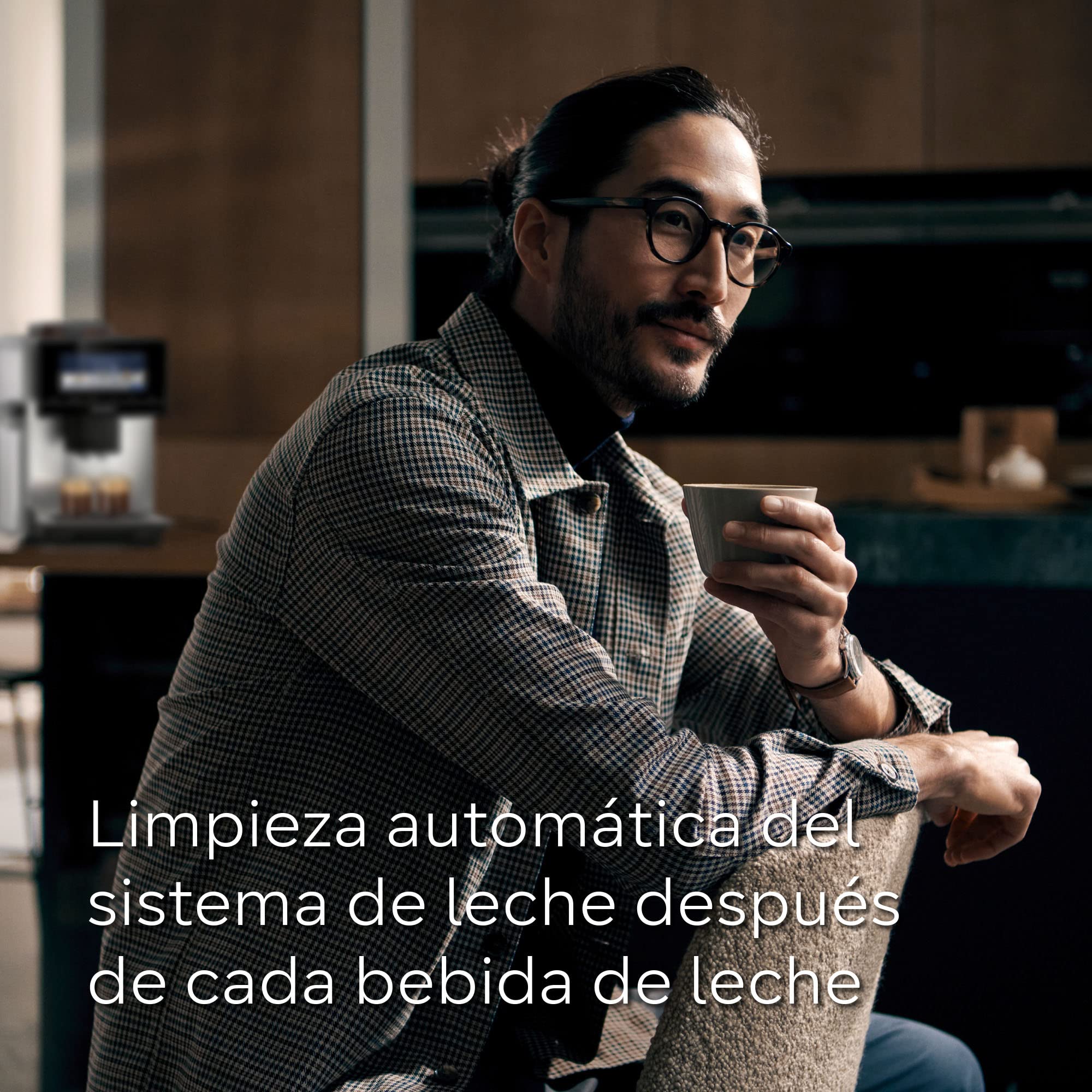 Siemens - Cafetera Superautomática, EQ700, Pantalla iSelect de 5", coffeWorld, Molinillo, Home Connect, Acero Inoxidable, TQ707R03