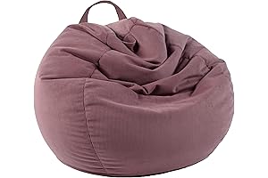 Stuffed Animal Storage Bean Bag Chair Cover for Kids & Adults