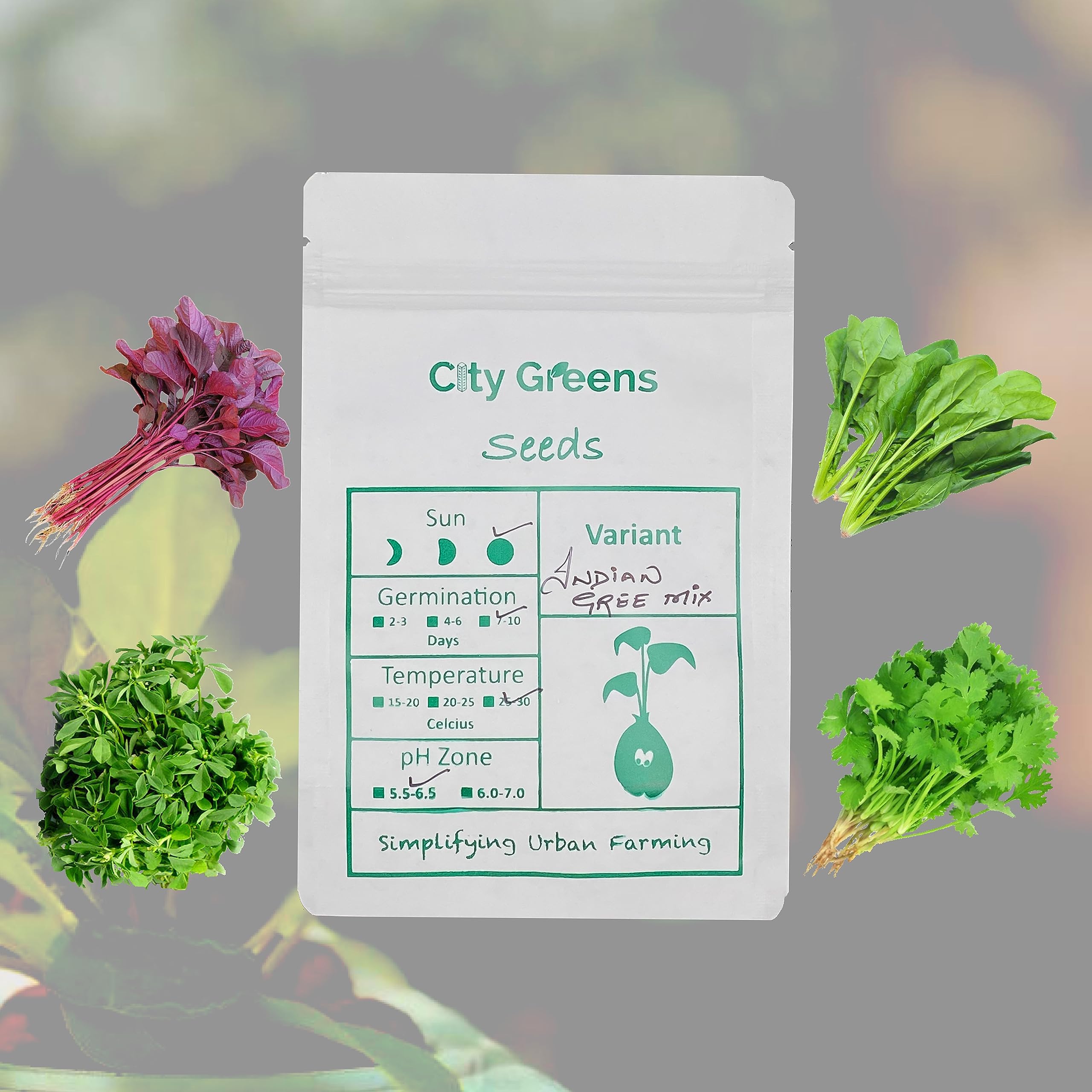 City Greens Leafy Vegetables Seeds For Home Gardening - Spinach, Coriander, Red Amaranthus, Methi (Combo)- Total 5000 Seeds. (B09YRH3BKN) Amazon Price History, Amazon Price Tracker