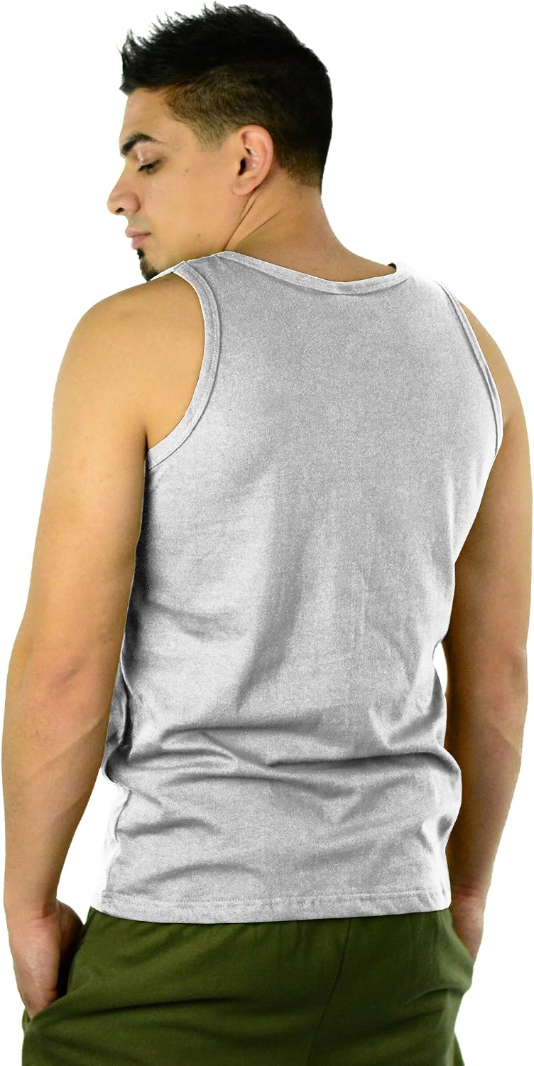 Mato & Hash Mens 100% Cotton Tank Top Shirt