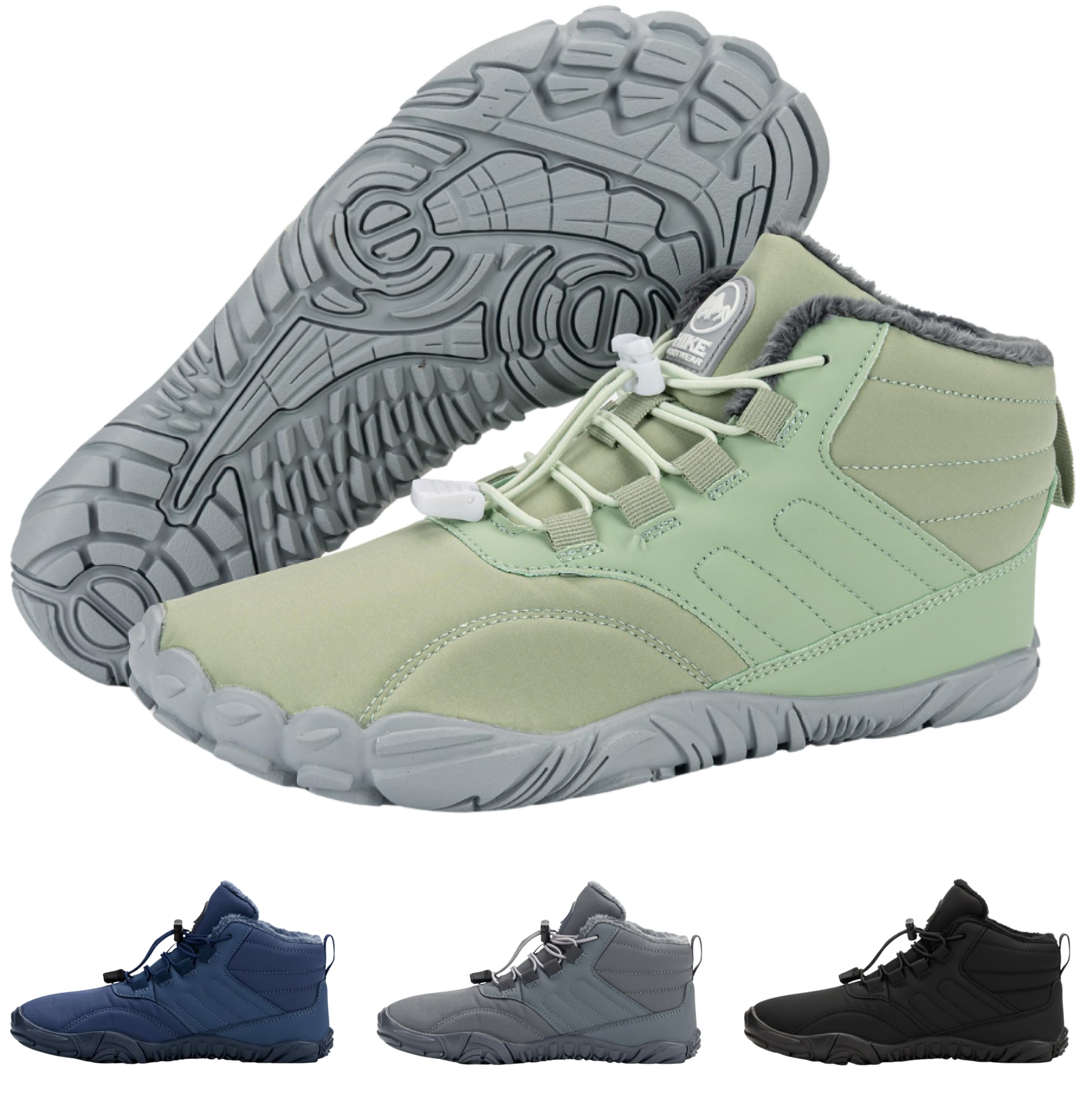 Hike Footwear Caspar Pro HF - Non-slip and Healthy Comfortable Winter Barefoot Pro Shoes Provide Warmth and Support, Natural Walking Hike Boots For