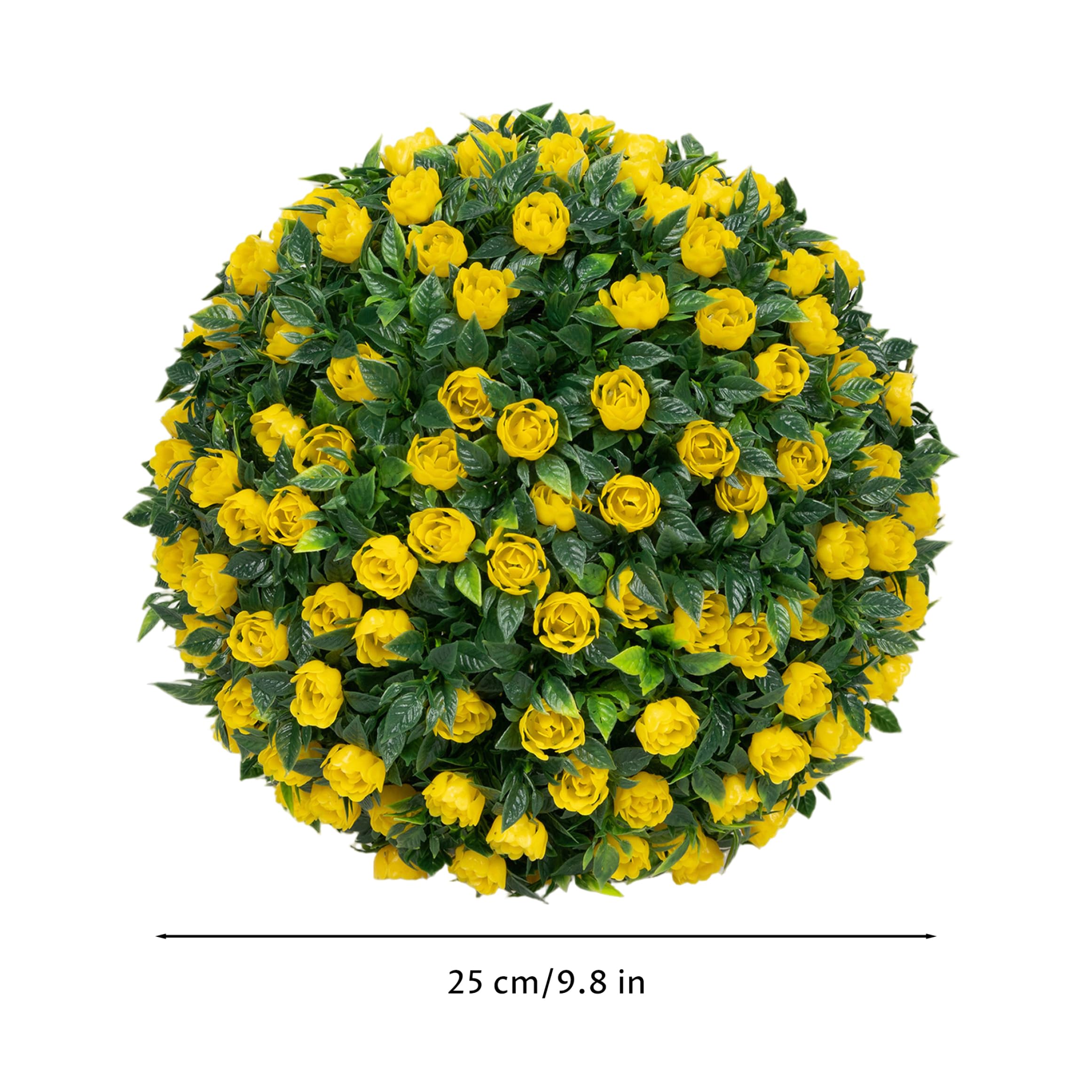 Topiaire artificiel pour l'extérieur, boules topiaires réalistes, 10 pouces