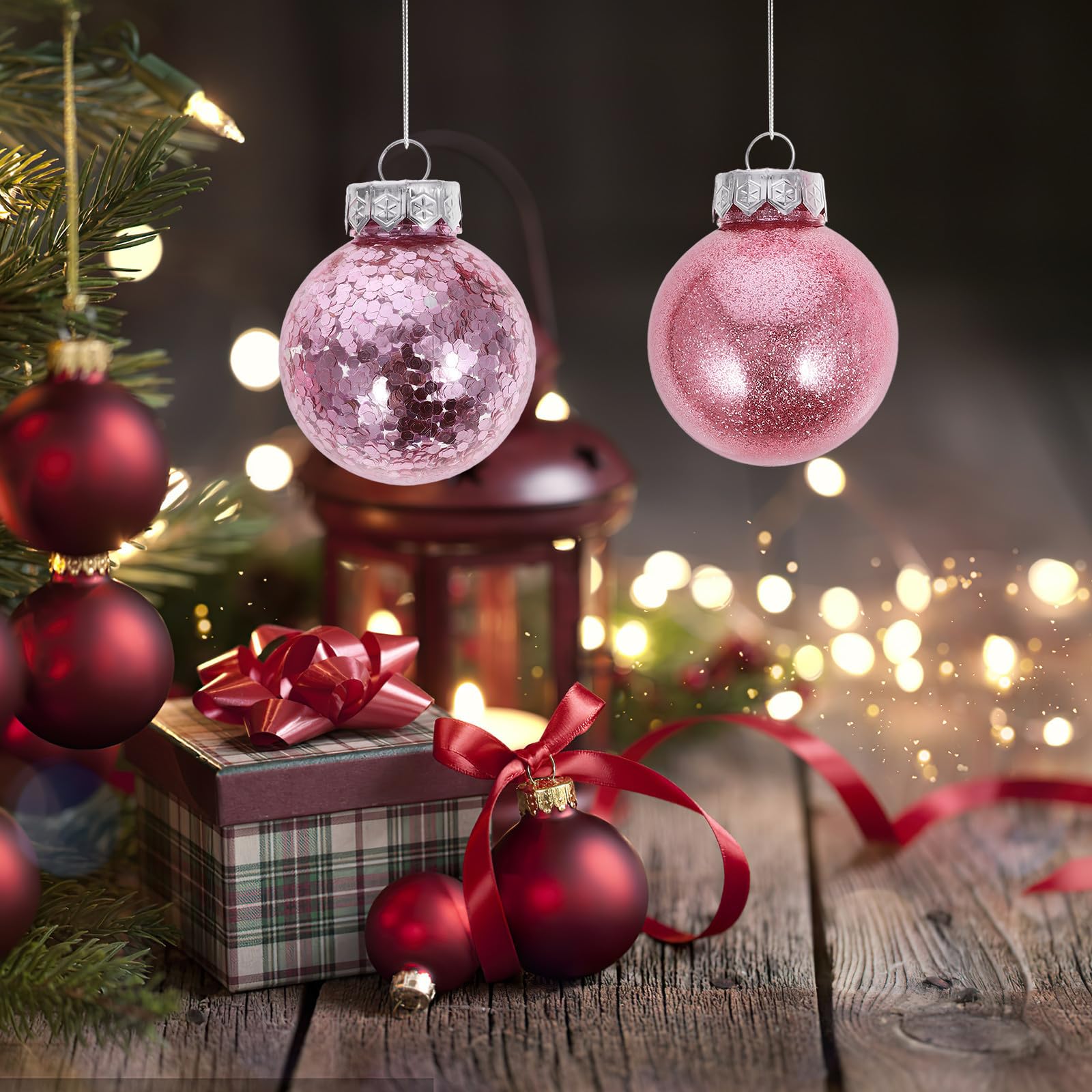 FRCOLOR 60 Pezzi Palline di Natale per Albero, Decorazioni Sospese in