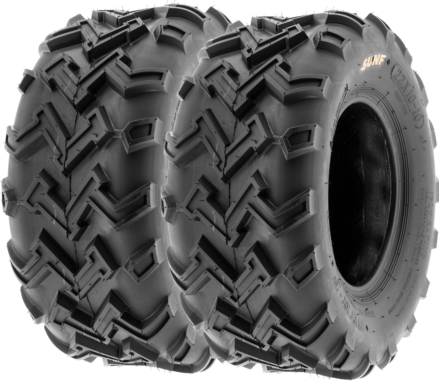 SunF Set 2 ATV Tires 22x10-10 Muddy Sandy 22x10x10 Mud Sand 6 PR A001