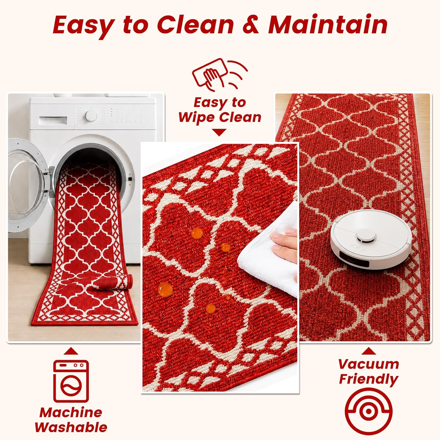 Kitchen Mats for Floor 3 Piece Set,Soft Comfort Kitchen Runner Rugs Non Skid Washable,Farmhouse Kitchen Mats for Floor Sets,Kitchen Area Rug Floor Mat for Bathroom Entryway Indoor Door