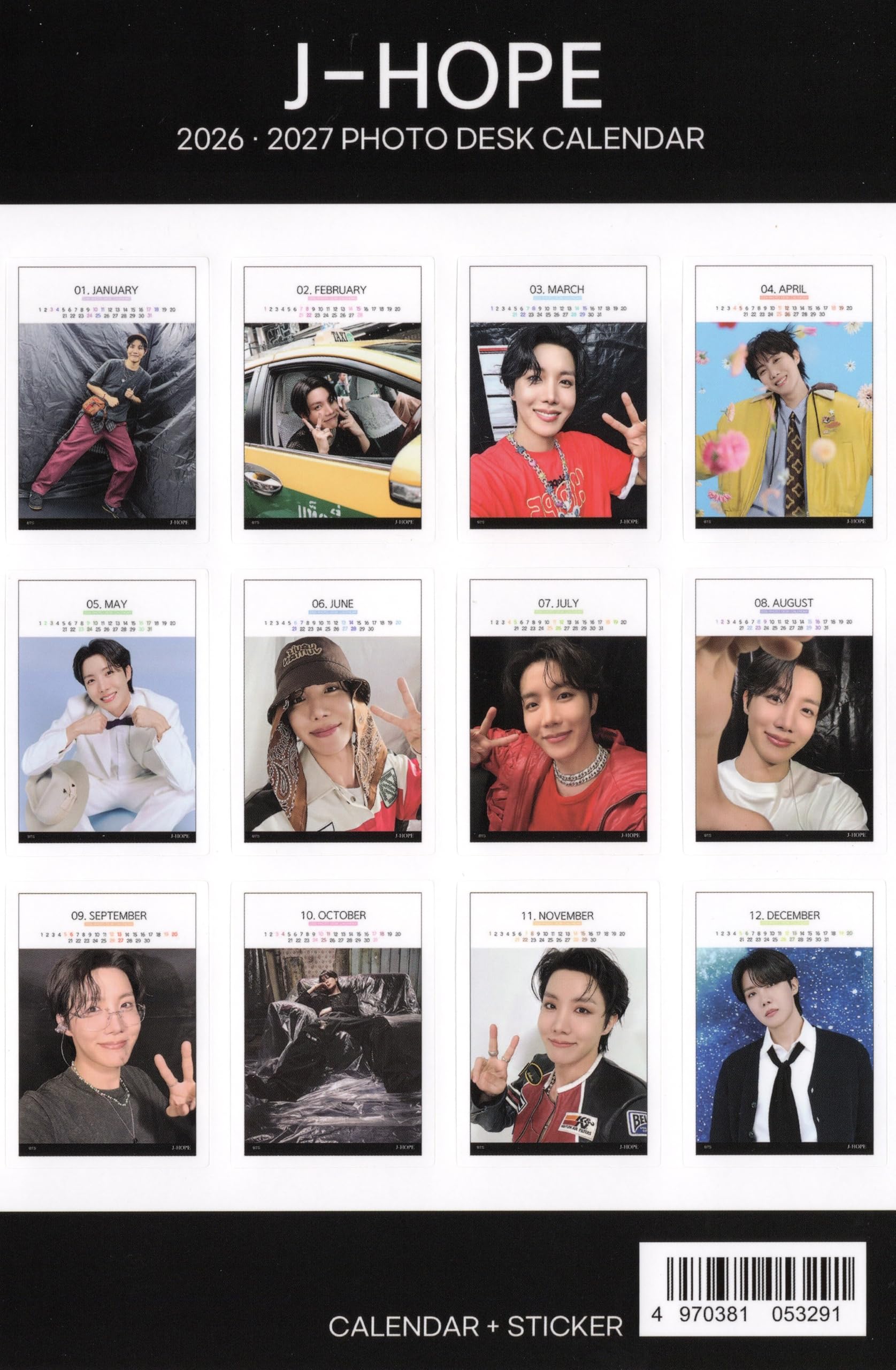 Amazon.co.jp: J-HOPE ジェイホープ ホソク グッズ 卓上 カレンダー