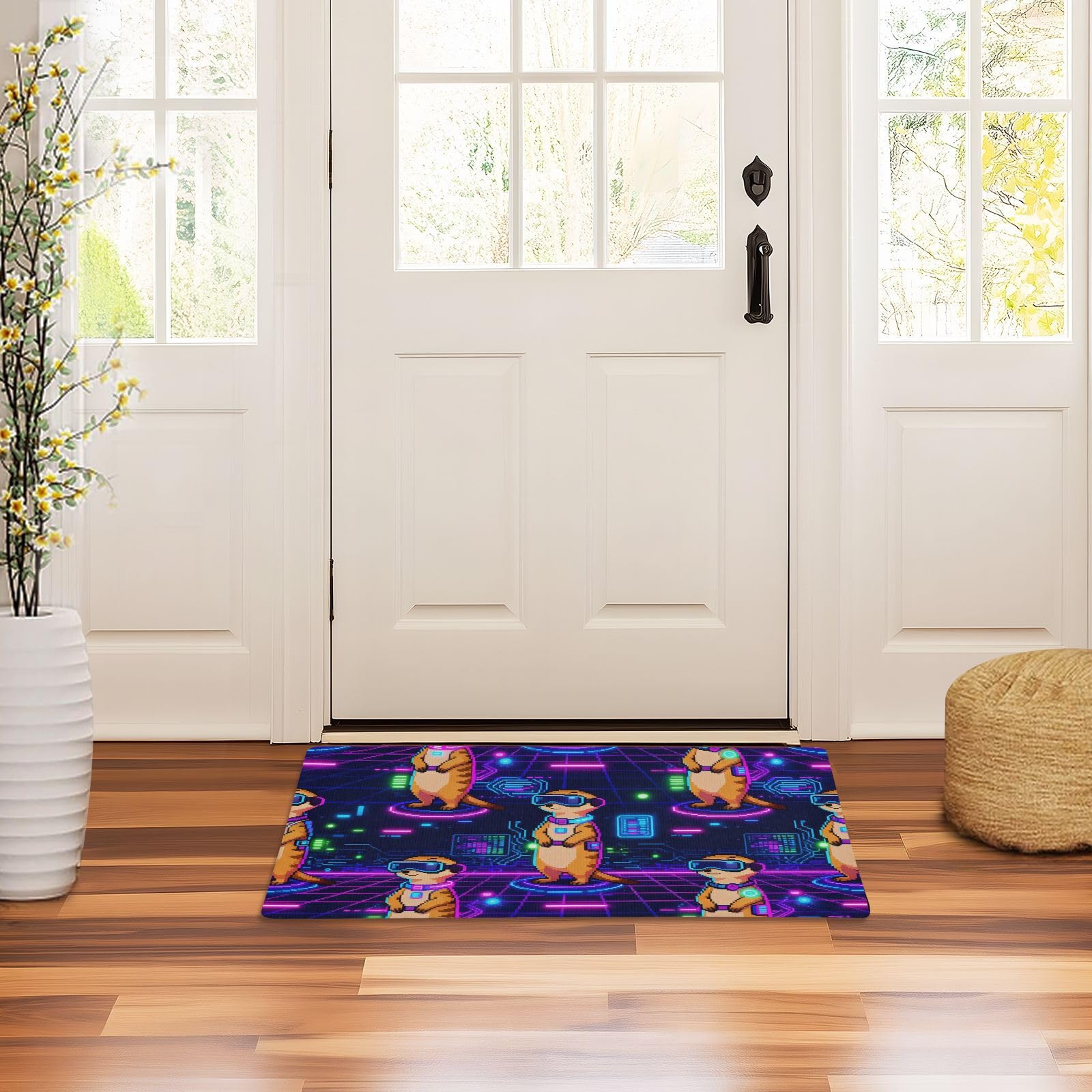 Paillasson caoutchouc GuoChe tapis anti-glisse suricate 81,3x50,8 cm