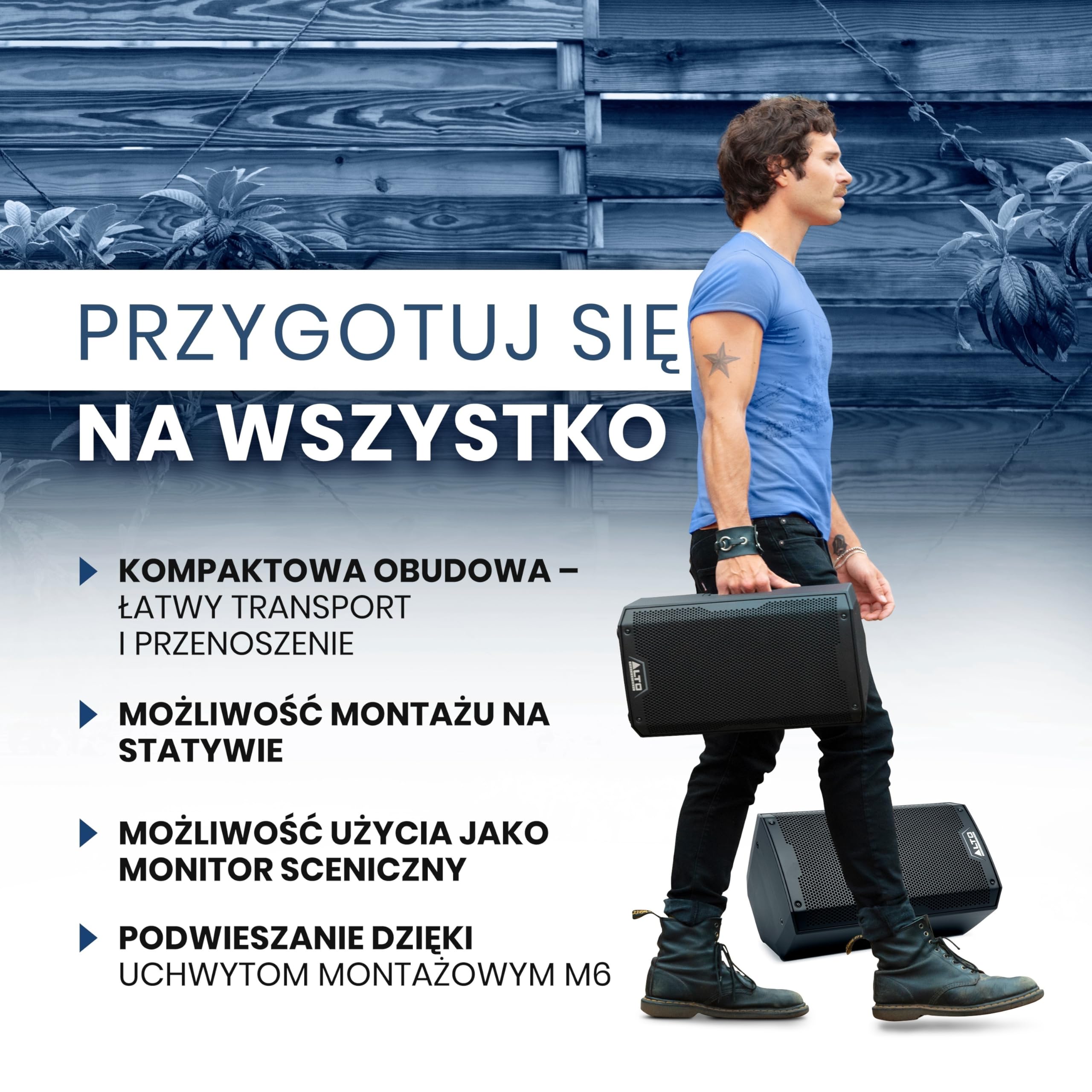ALTO TS408 2000W 8" Aktywny Głośnik PA | 3‑Kanałowy Mikser, TWS Bluetooth, Łączenie Głośników, DSP i Sterowanie Aplikacją ALTO