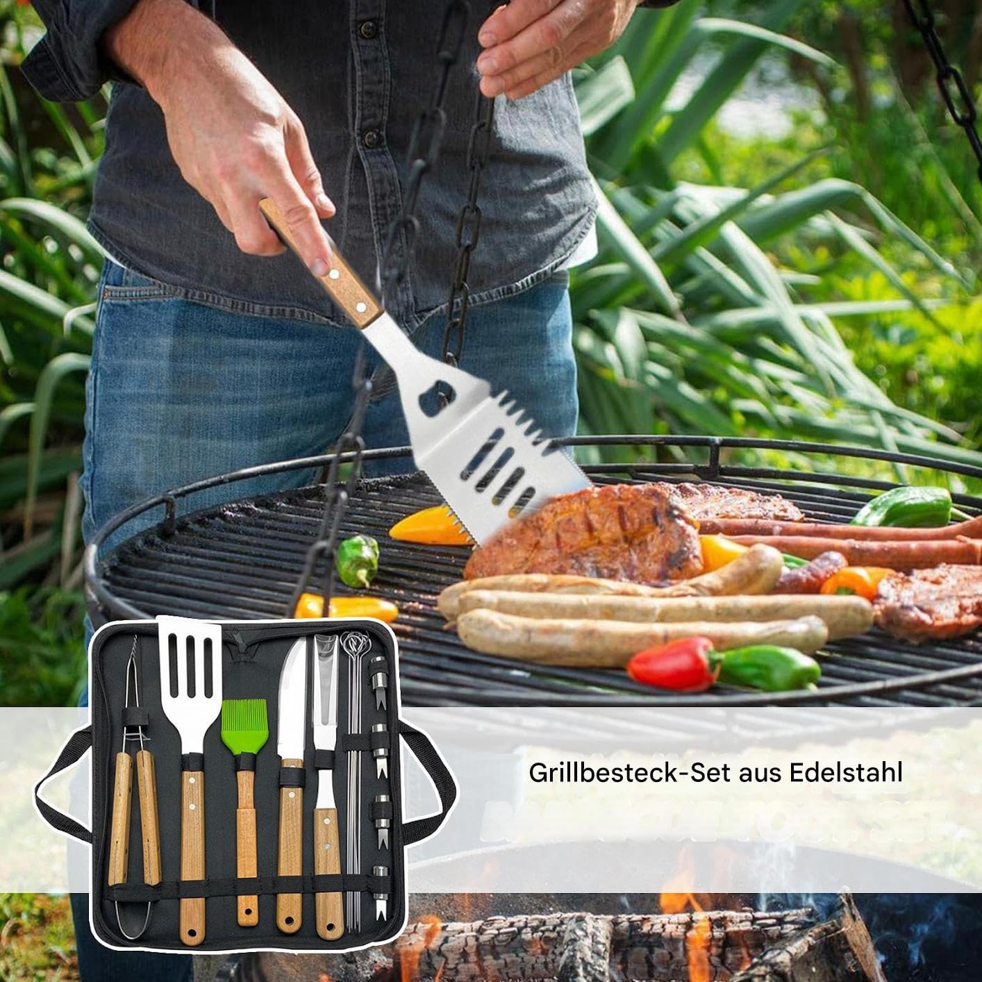 Set Di Attrezzatura Per Griglia Per Grill